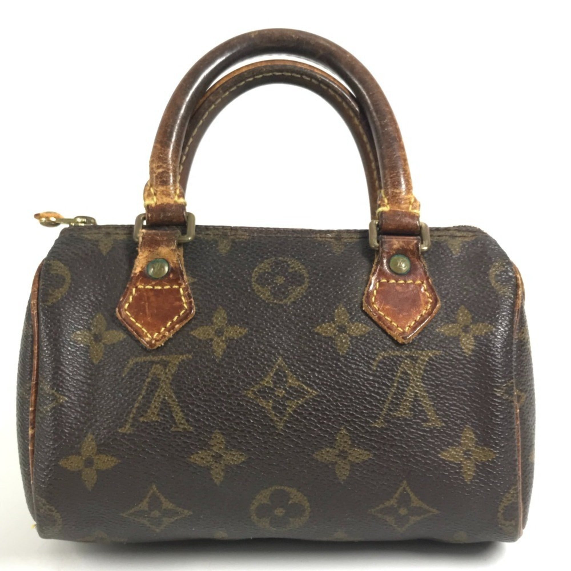 Louis Vuitton Brown Canvas Monogram Boston Bag Handbag (Pre-Owned)
