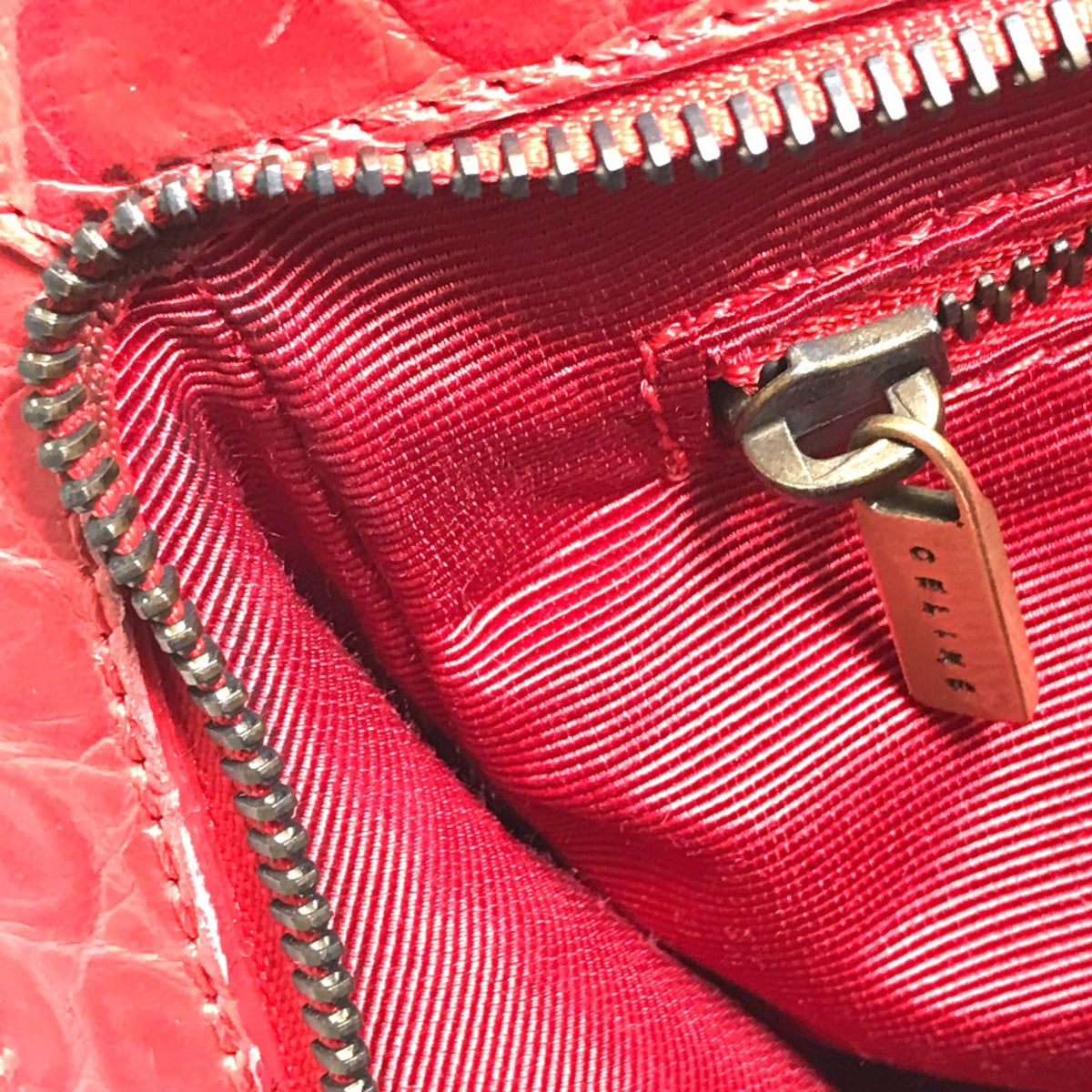 Celine Red Leather Handbag (Pre-Owned)