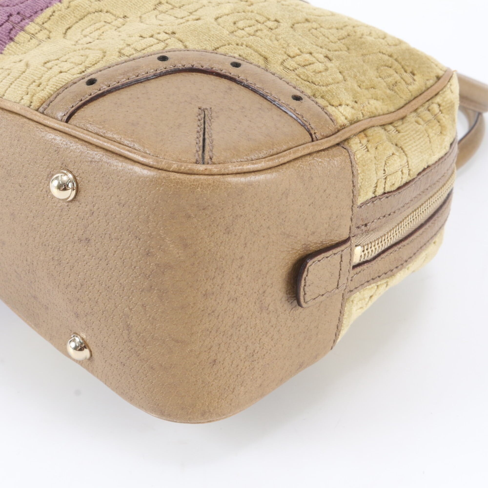 Gucci Horsebit Brown Leather Handbag Shoulder Bag (Pre-Owned)