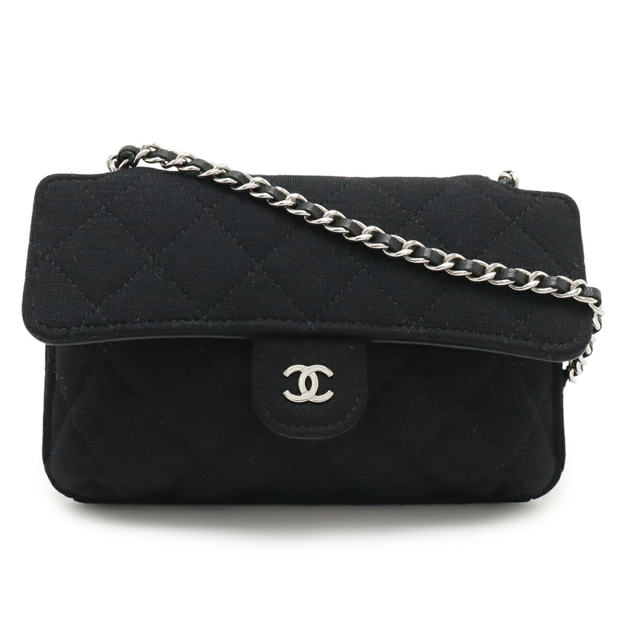 Chanel Black Gray Cotton Nylon Eco-Bag Tote Bag (Pre-Owned)