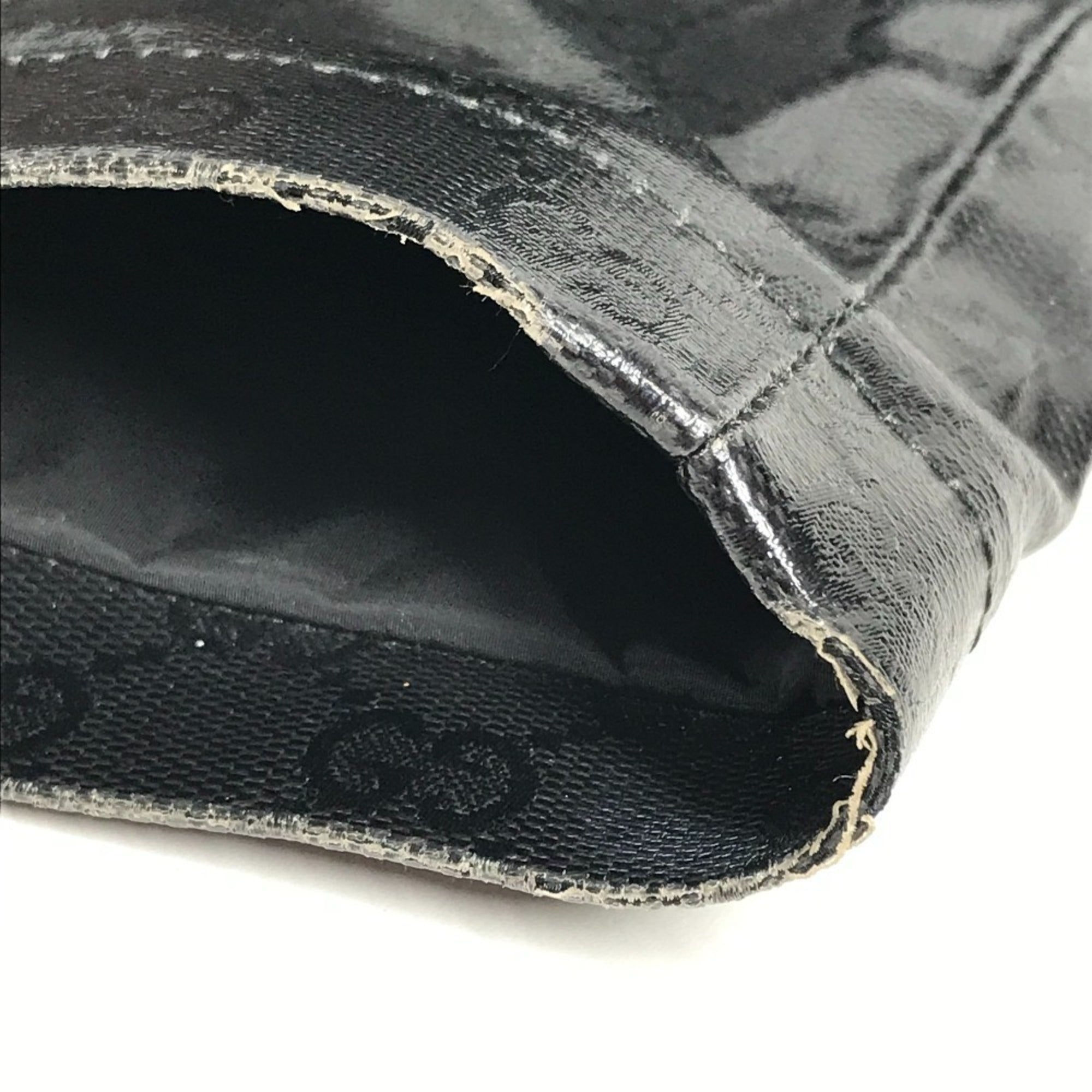 Gucci Black Coated Canvas Handbag Tote Bag (Pre-Owned)