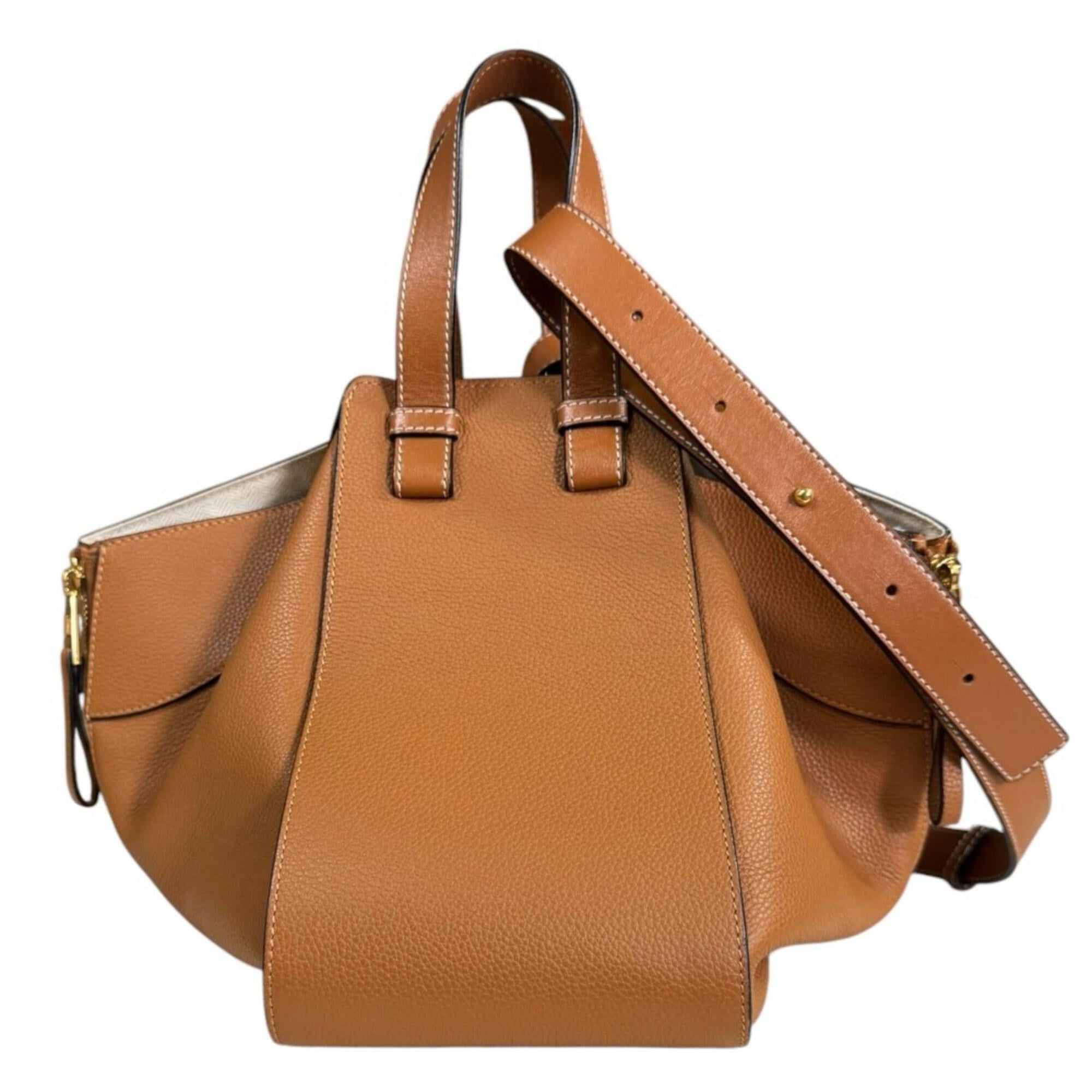 Loewe Hammock Brown Leather Shoulder Bag (Pre-Owned)