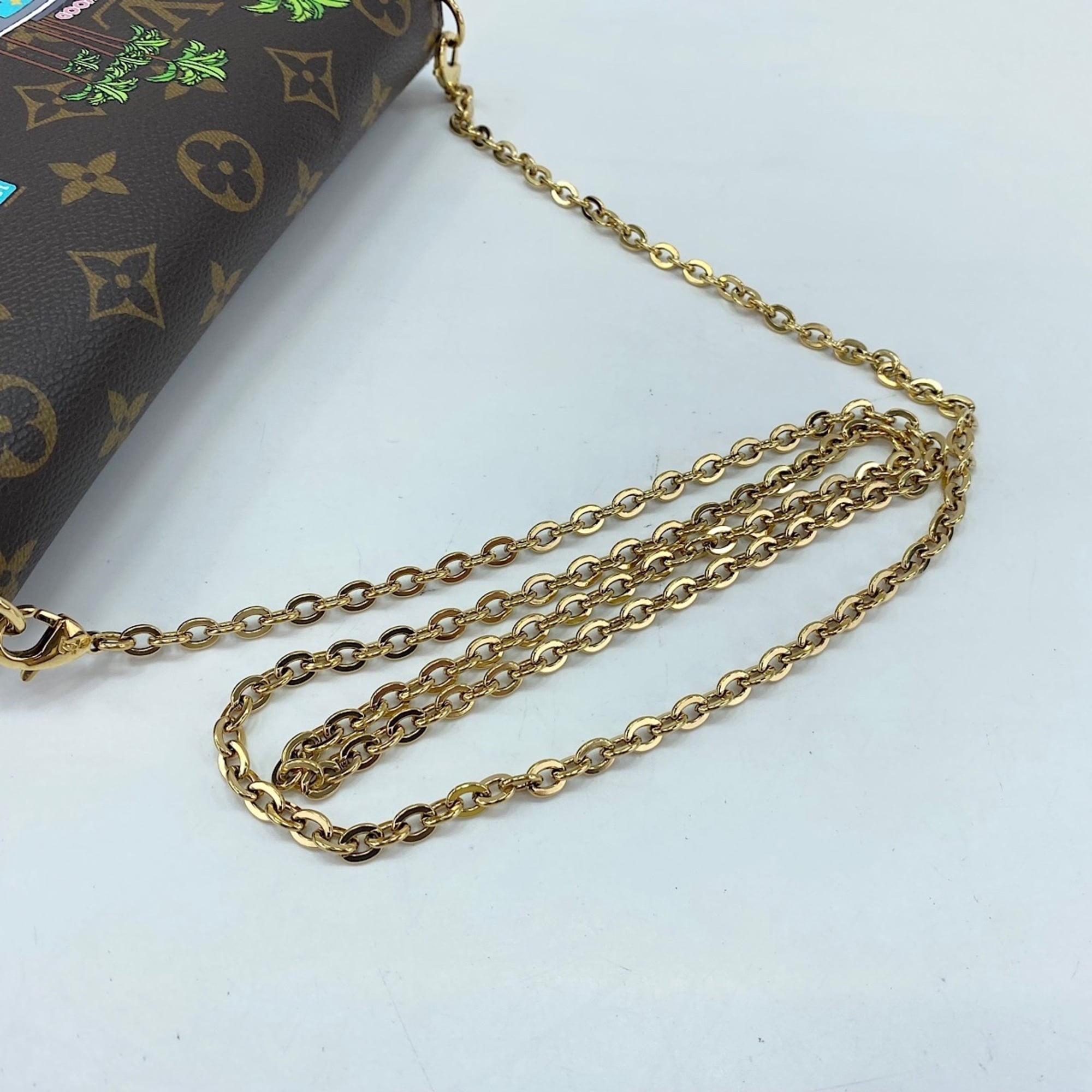 Louis Vuitton Monogram Brown Pochette Shoulder Bag (Pre-Owned)