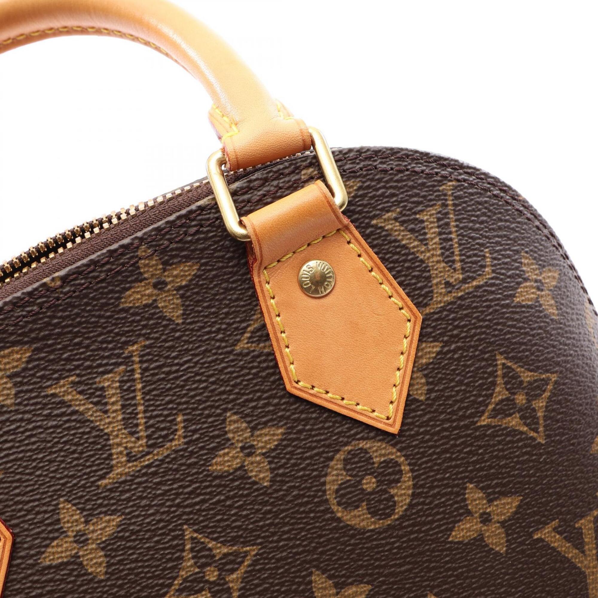 Louis Vuitton Brown Coated Canvas Leather Handbag (Pre-Owned)