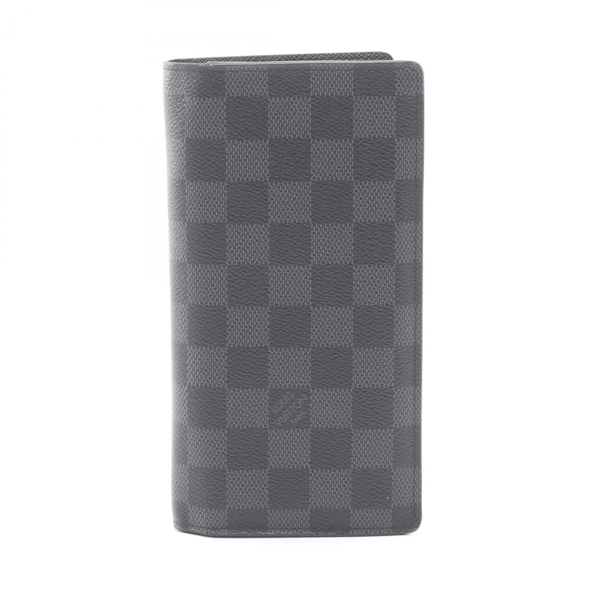Louis Vuitton Black Damier Graphite Coated Canvas Long Wallet (Bi-Fold) (Pre-Owned)