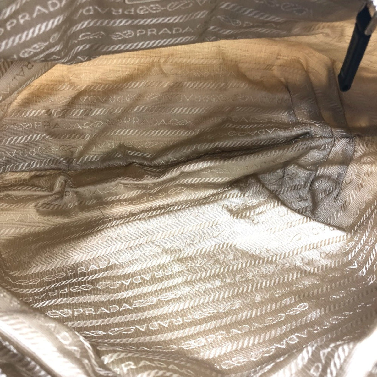 Prada White Cloth Shoulder Bag (Pre-Owned)
