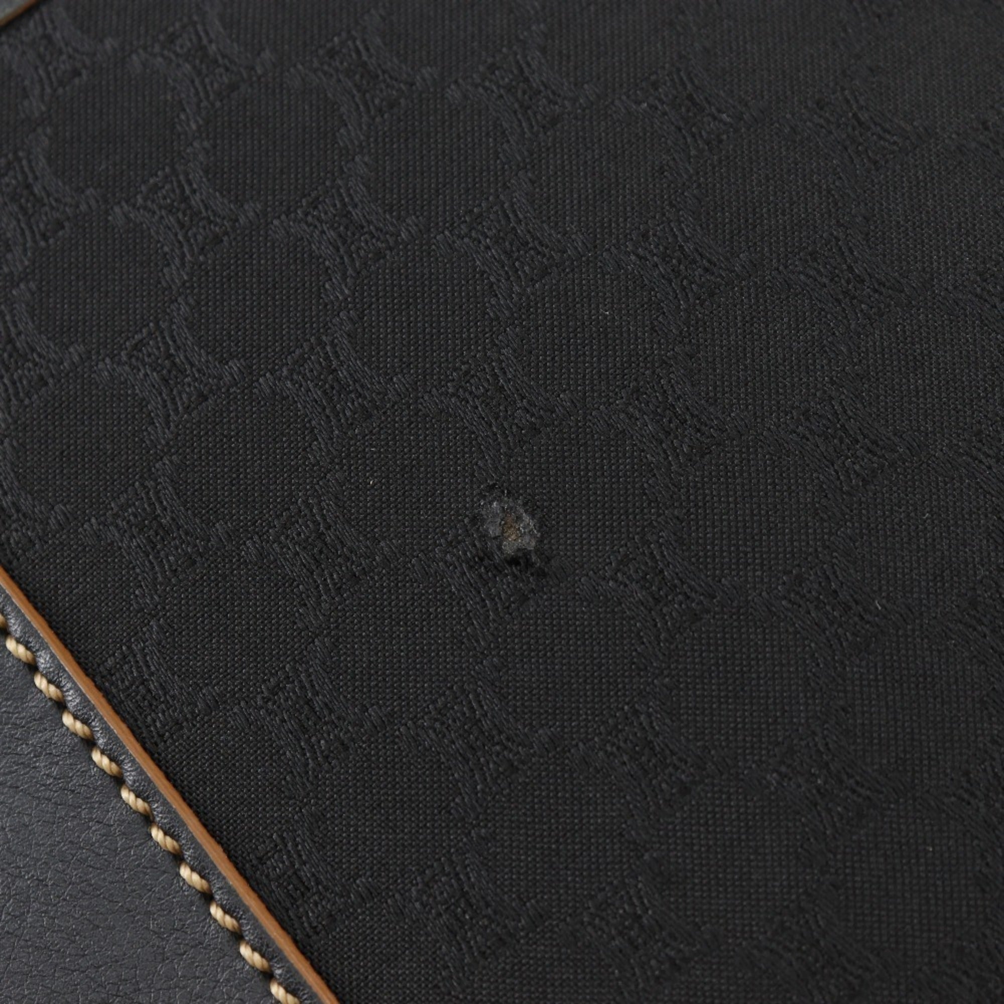 Celine Black Nylon Canvas Shoulder Bag (Pre-Owned)