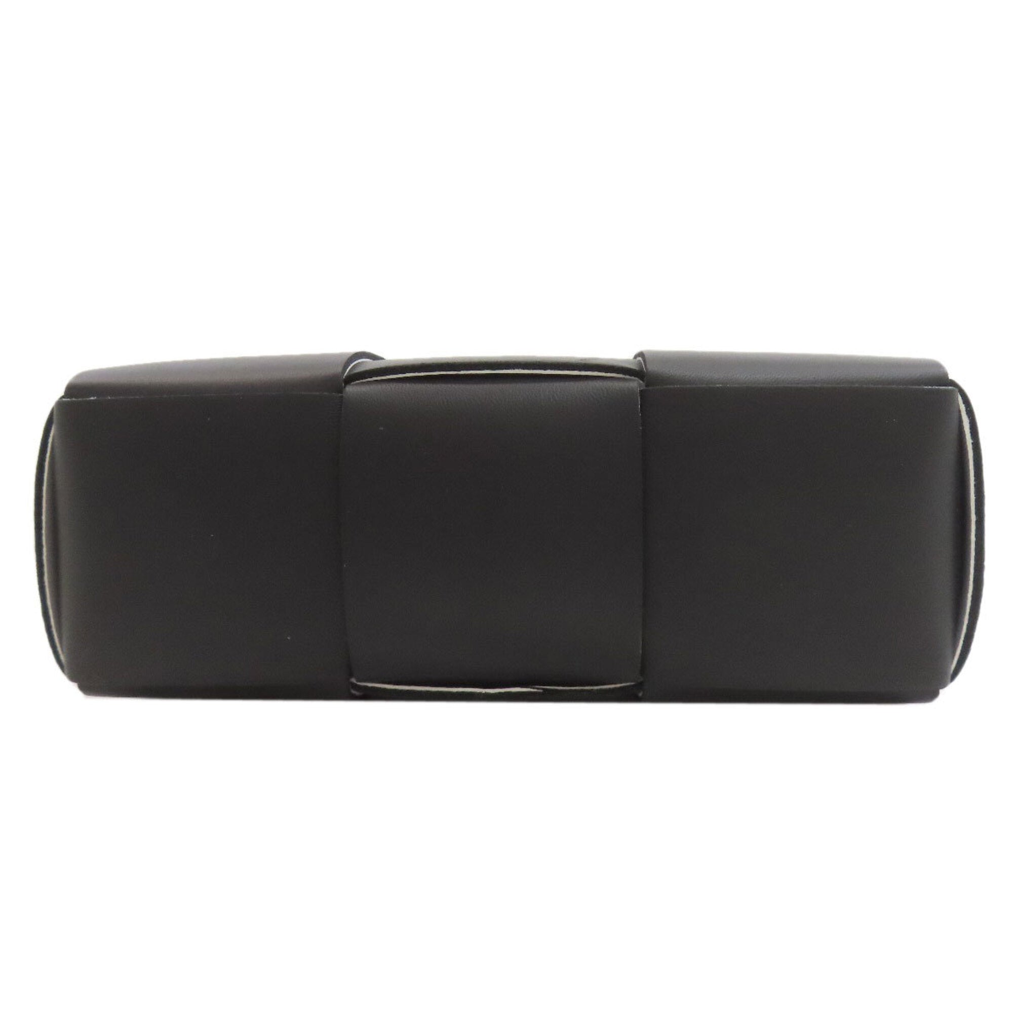 Bottega Veneta Black Leather Shoulder Bag (Pre-Owned)
