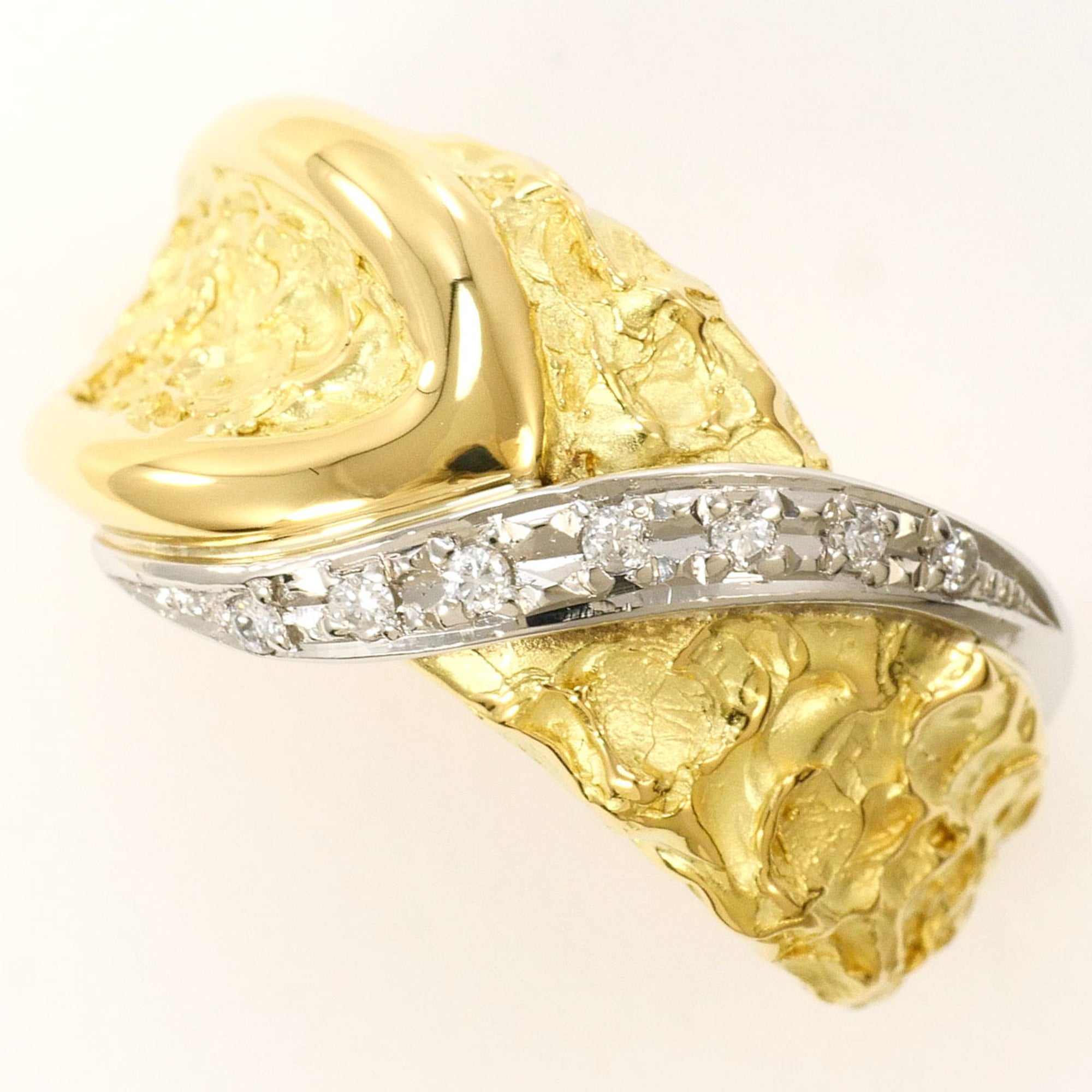 Unbranded Platinum Yellow Gold Yellow Gold (18K) Platinum 900 Band Ring (Pre-Owned)