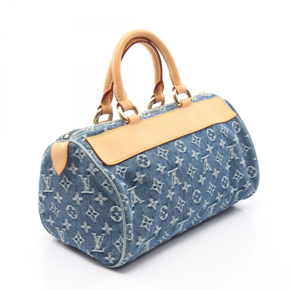 Louis Vuitton Blue Monogram Denim Handbag (Pre-Owned)