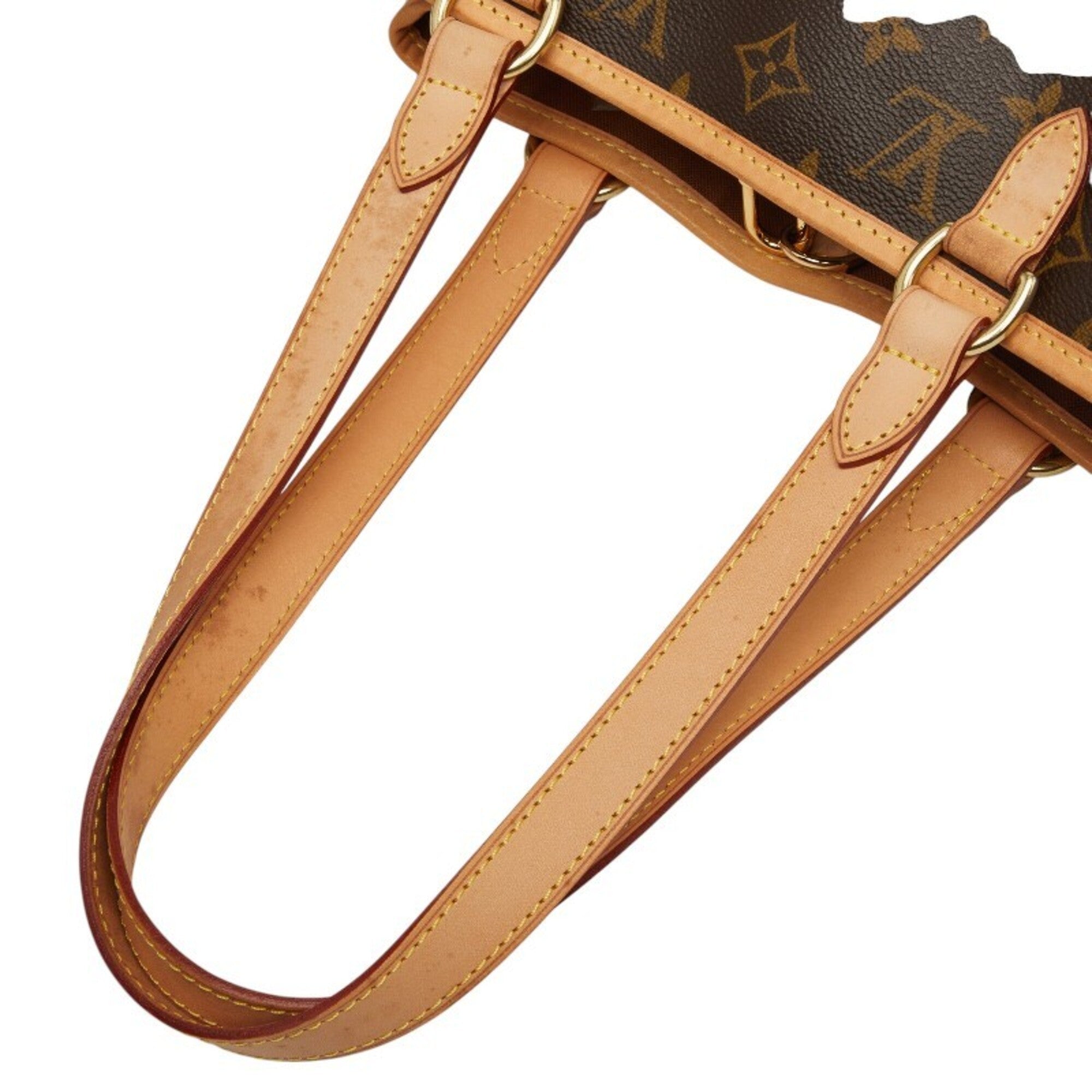 Louis Vuitton Brown Pvc Leather Shoulder Bag Tote Bag (Pre-Owned)