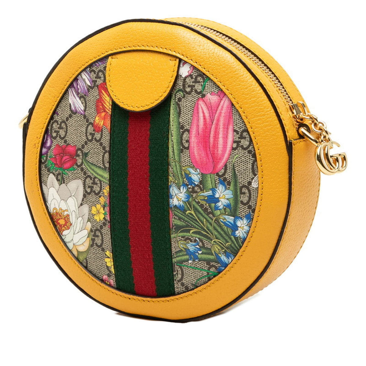 Gucci Beige Yellow Gg Supreme Shoulder Bag (Pre-Owned)