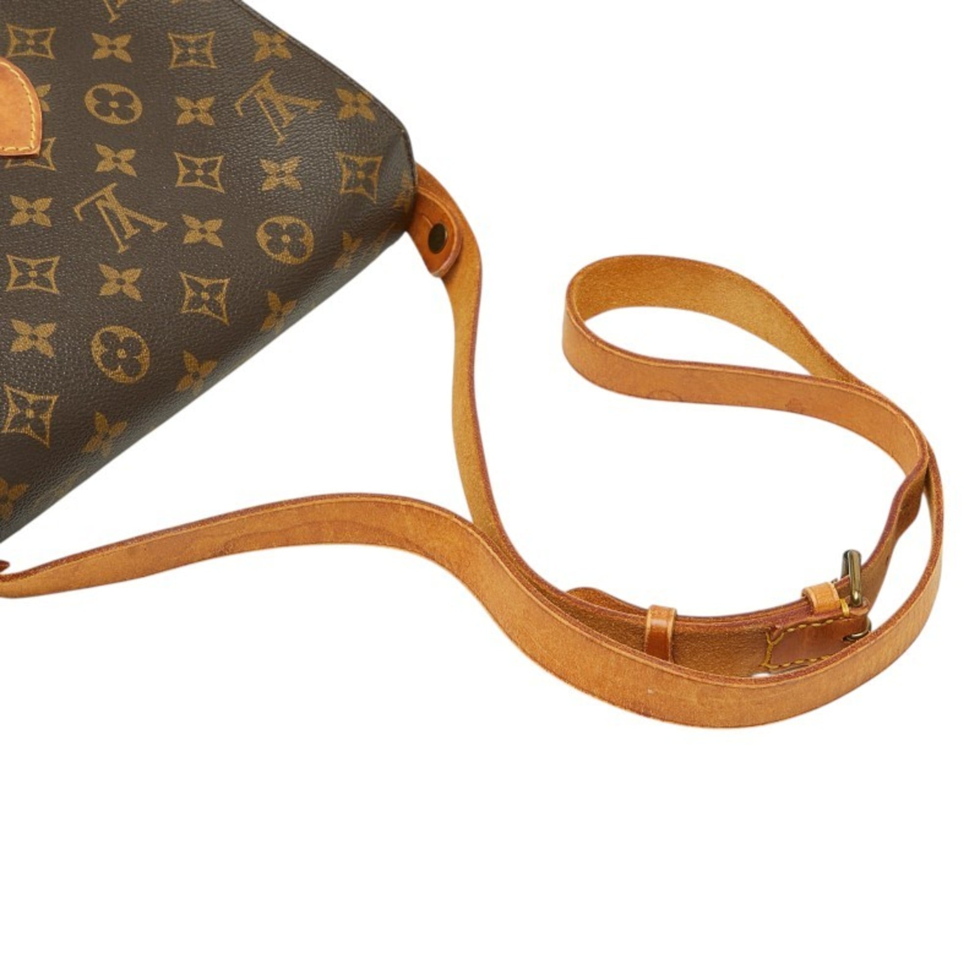 Louis Vuitton Brown Pvc Leather Shoulder Bag (Pre-Owned)