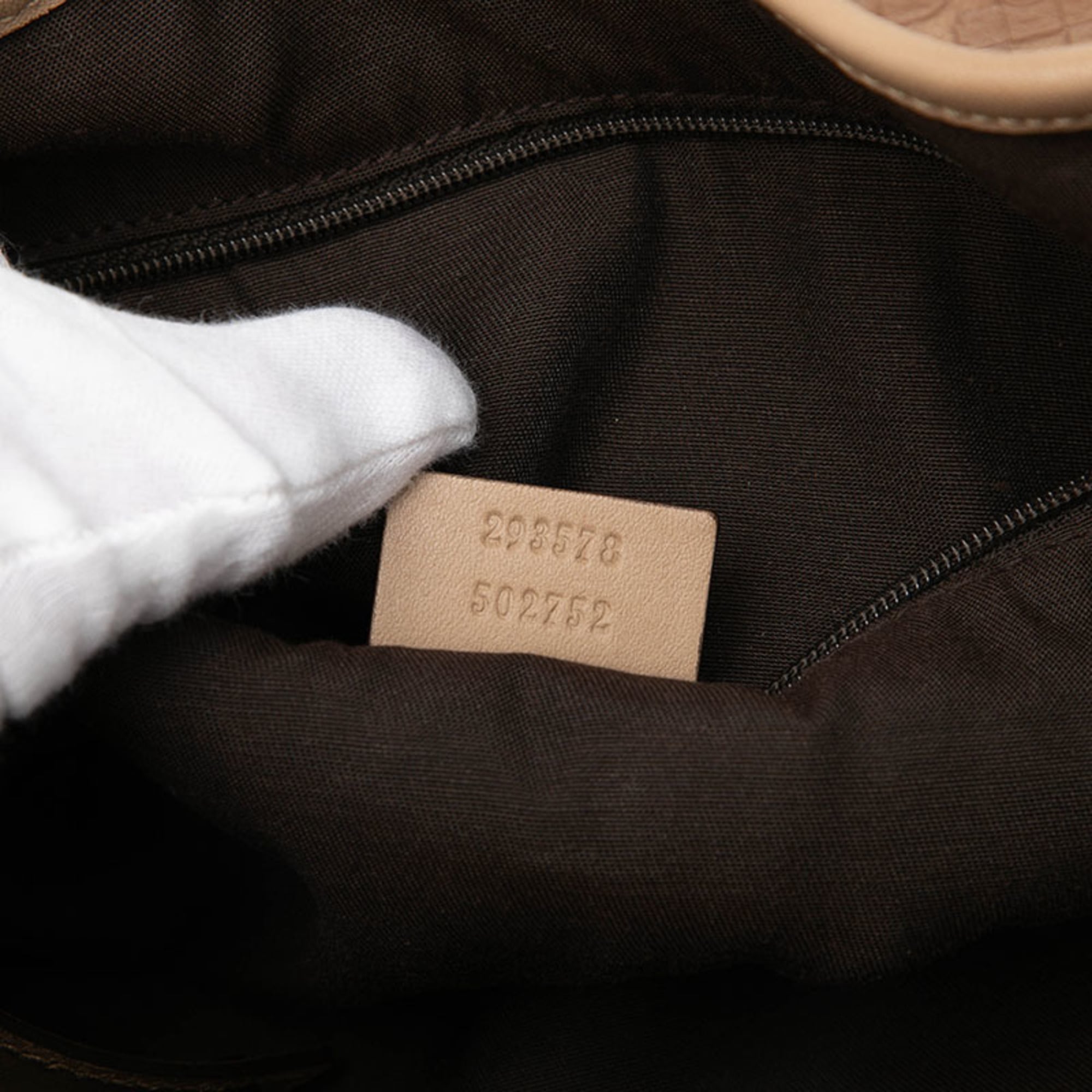 Gucci Horsebit Beige Leather Handbag Tote Bag (Pre-Owned)