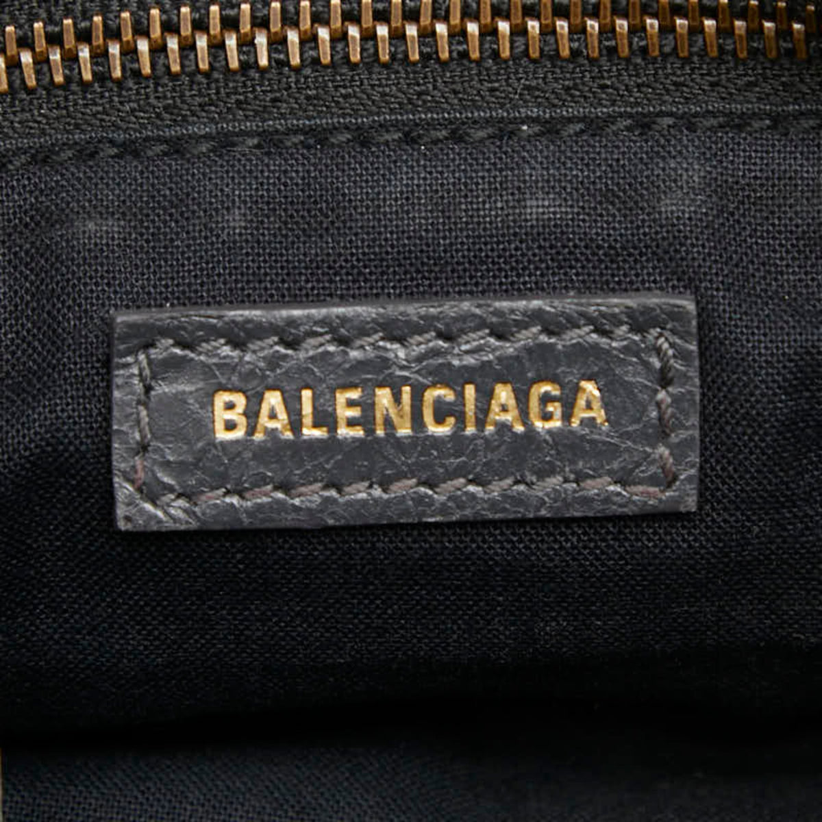 Balenciaga Gray Leather Handbag Shoulder Bag (Pre-Owned)