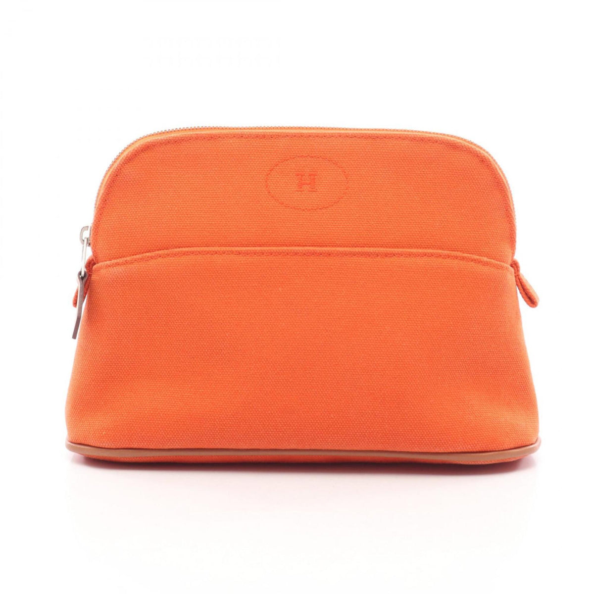 Hermes Orange Canvas Handbag Pouch (Pre-Owned)