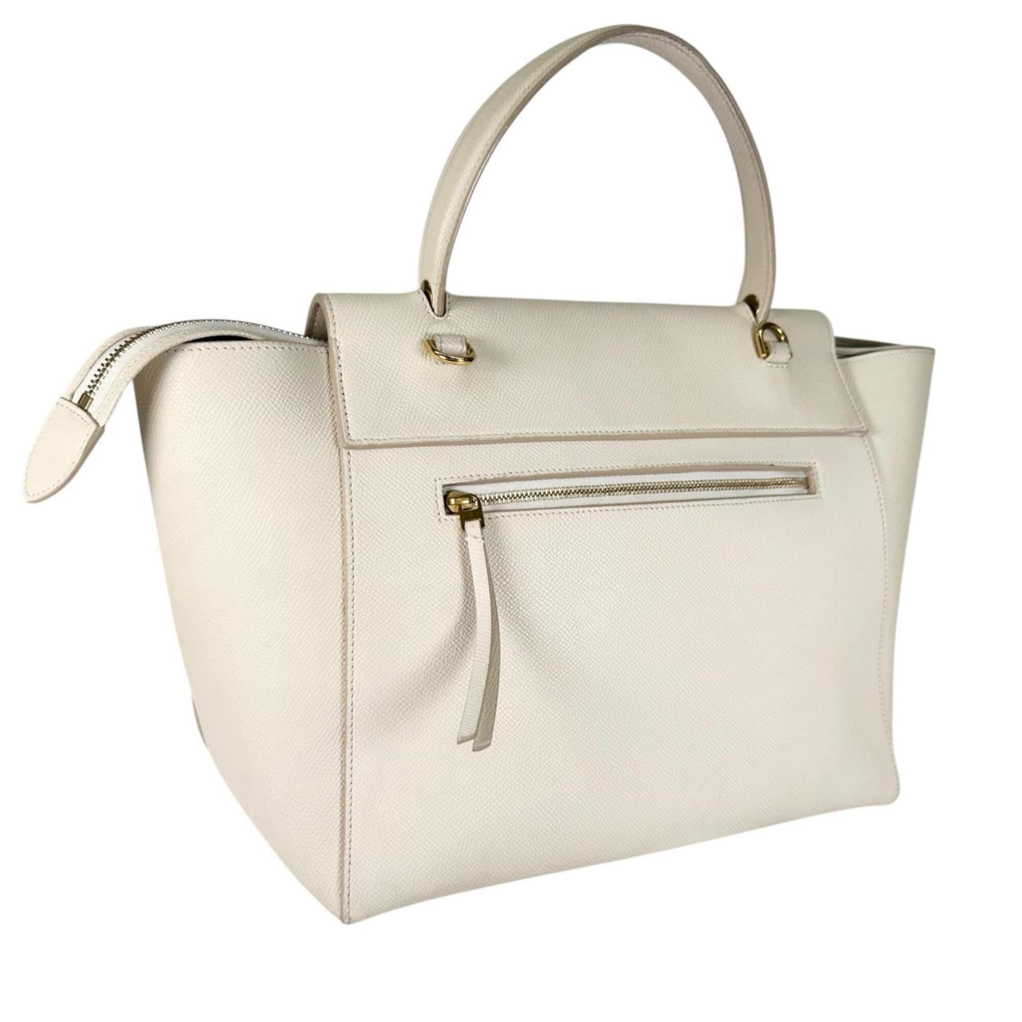 Celine Ivory White Leather Handbag (Pre-Owned)