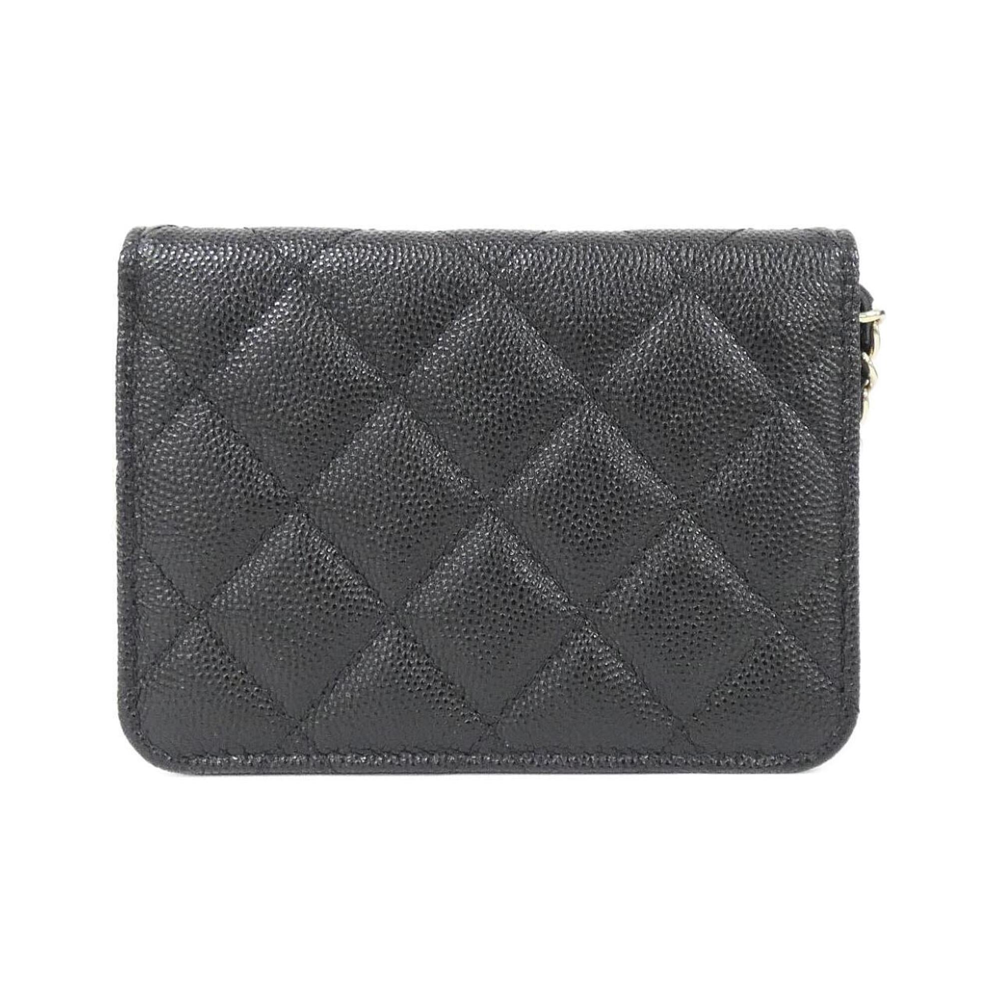 Chanel Black Grained Calfskin Handbag Shoulder Bag (Pre-Owned)