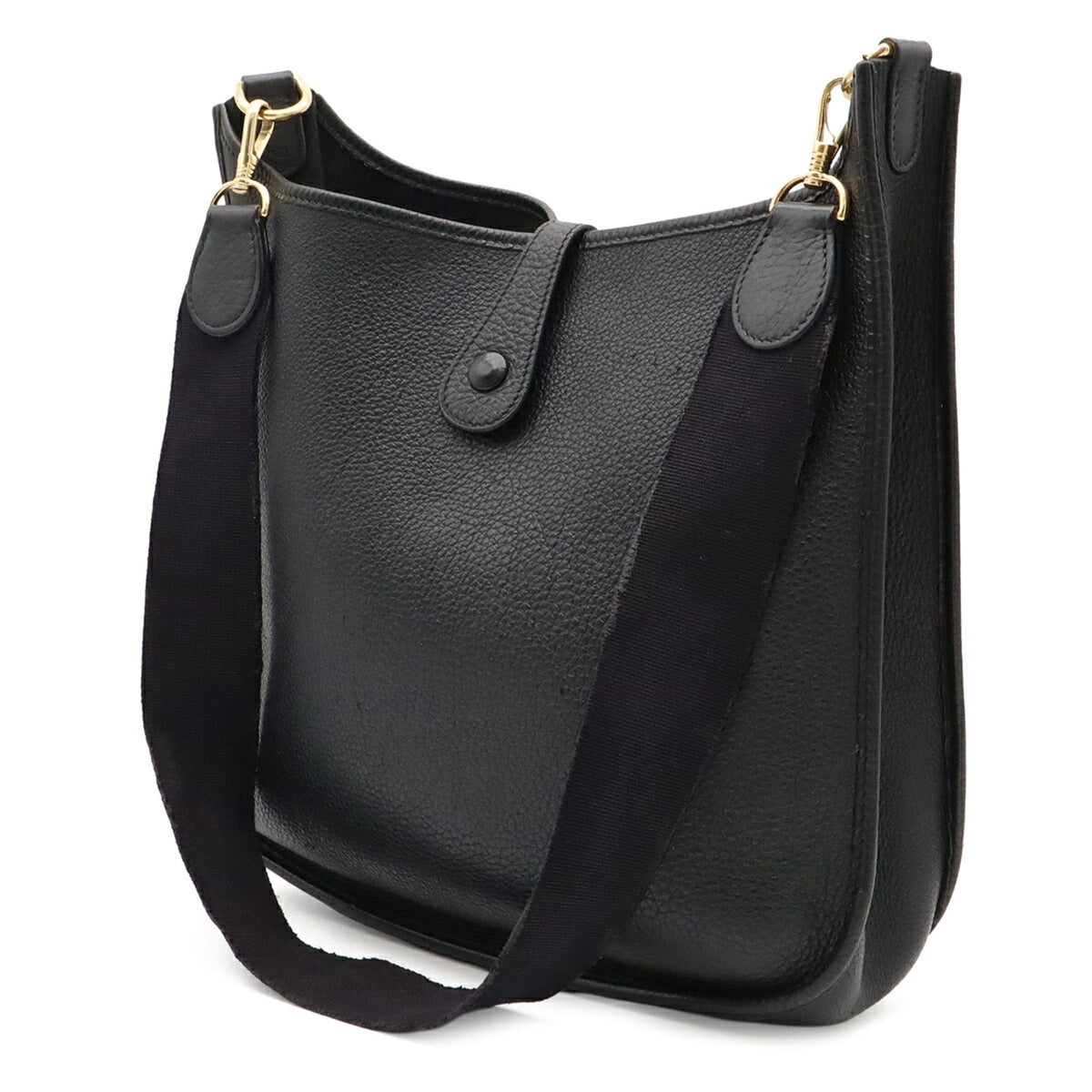 Hermes Black Togo Leather Shoulder Bag (Pre-Owned)