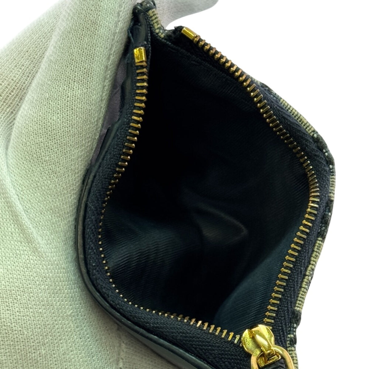 Christian Dior Navy Canvas Wallet (Bi-Fold) (Pre-Owned)