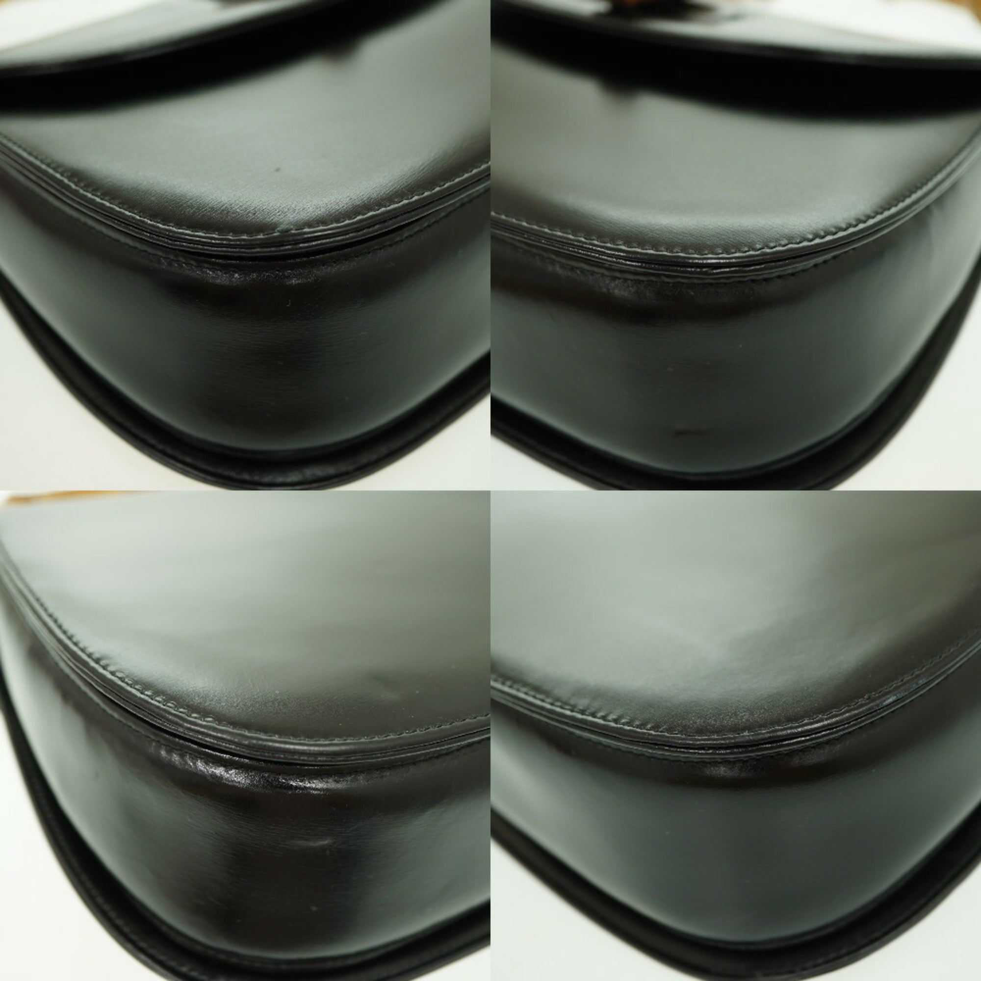 Gucci Black Leather Handbag (Pre-Owned)