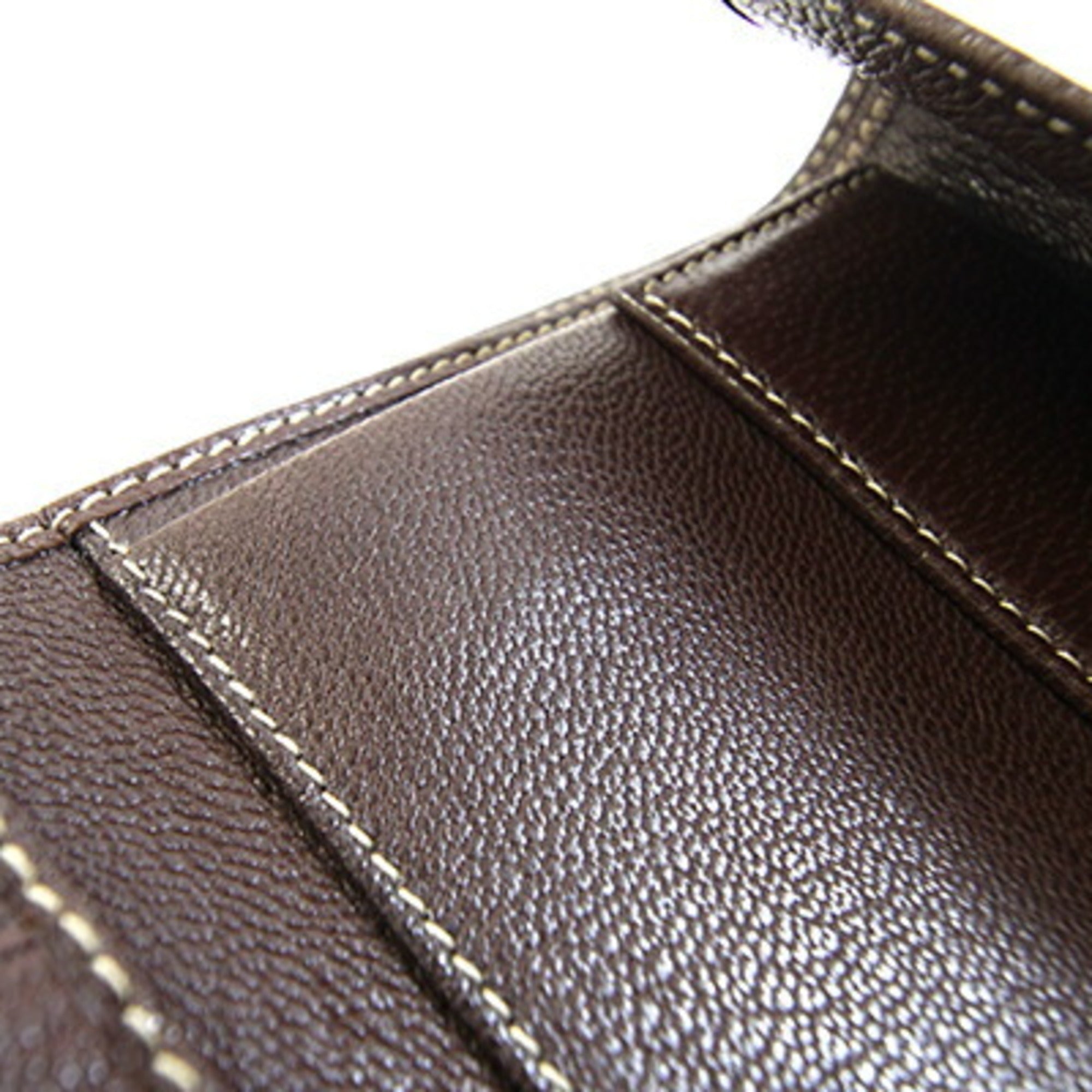Prada Cacao Dark Brown Leather Wallet (Tri-Fold) (Pre-Owned)