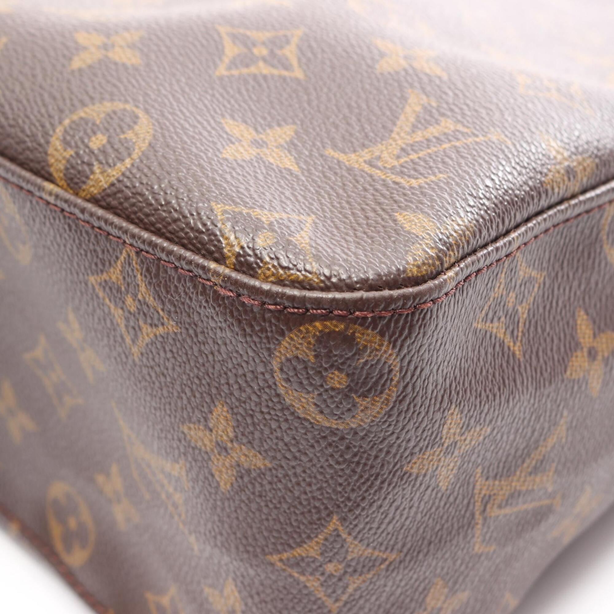 Louis Vuitton Brown Pvc Leather Handbag Shoulder Bag (Pre-Owned)