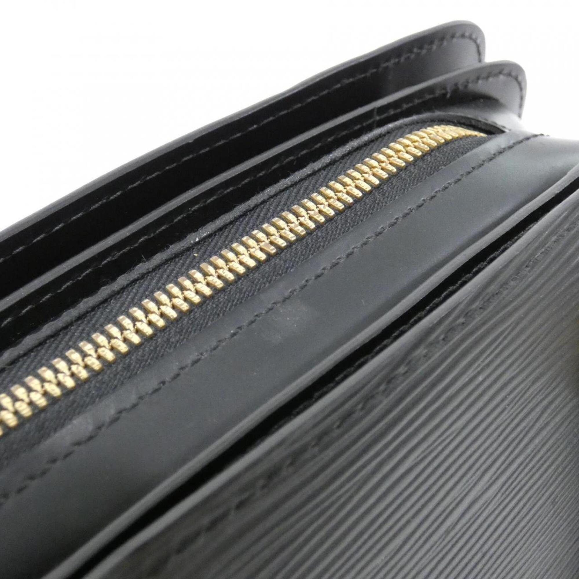 Louis Vuitton Black Leather Handbag (Pre-Owned)