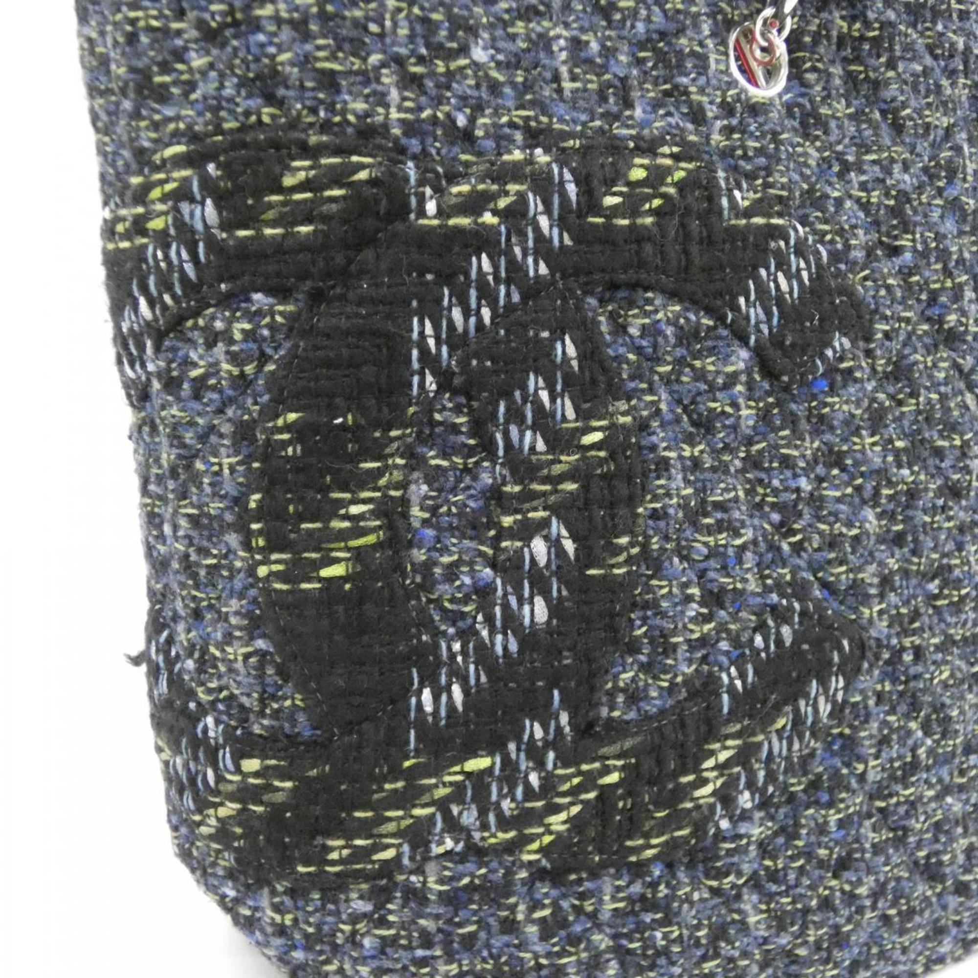 Chanel Navy Tweed Shoulder Bag (Pre-Owned)