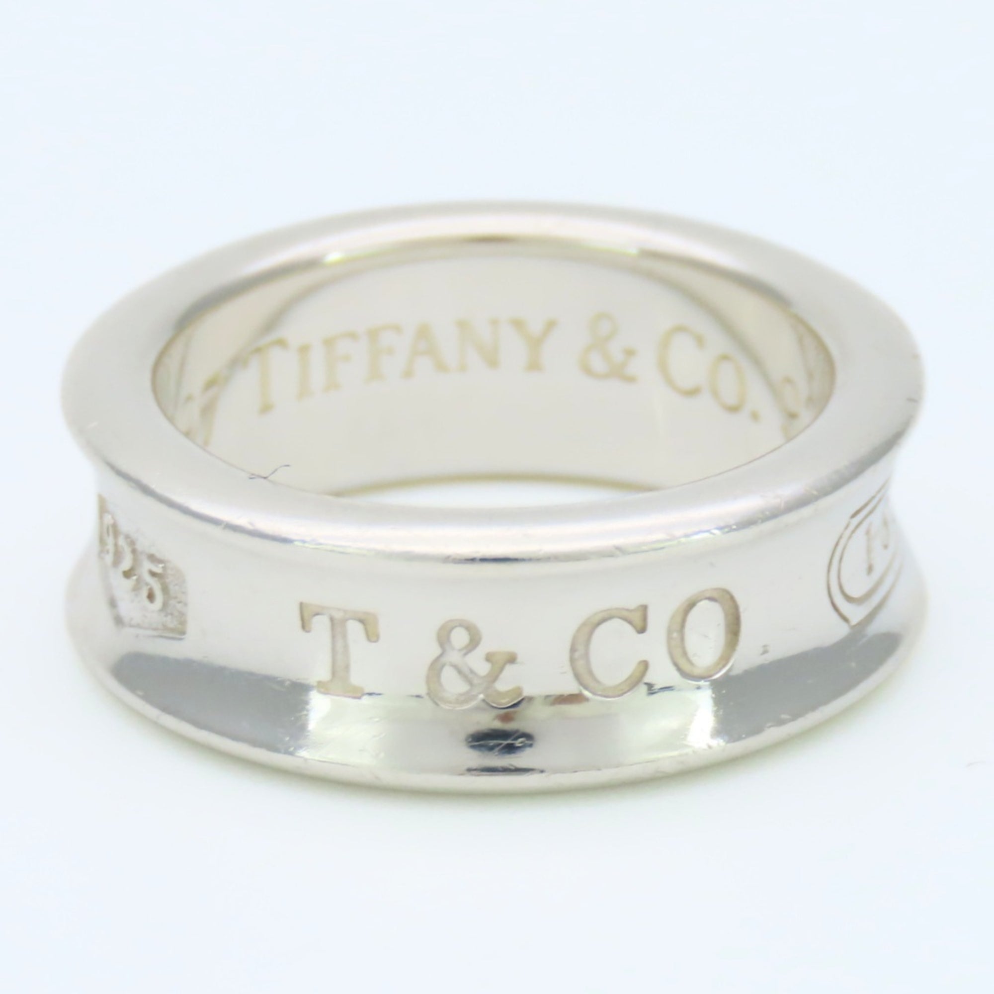 Tiffany Silver Silver 925 Band Ring (Pre-Owned)