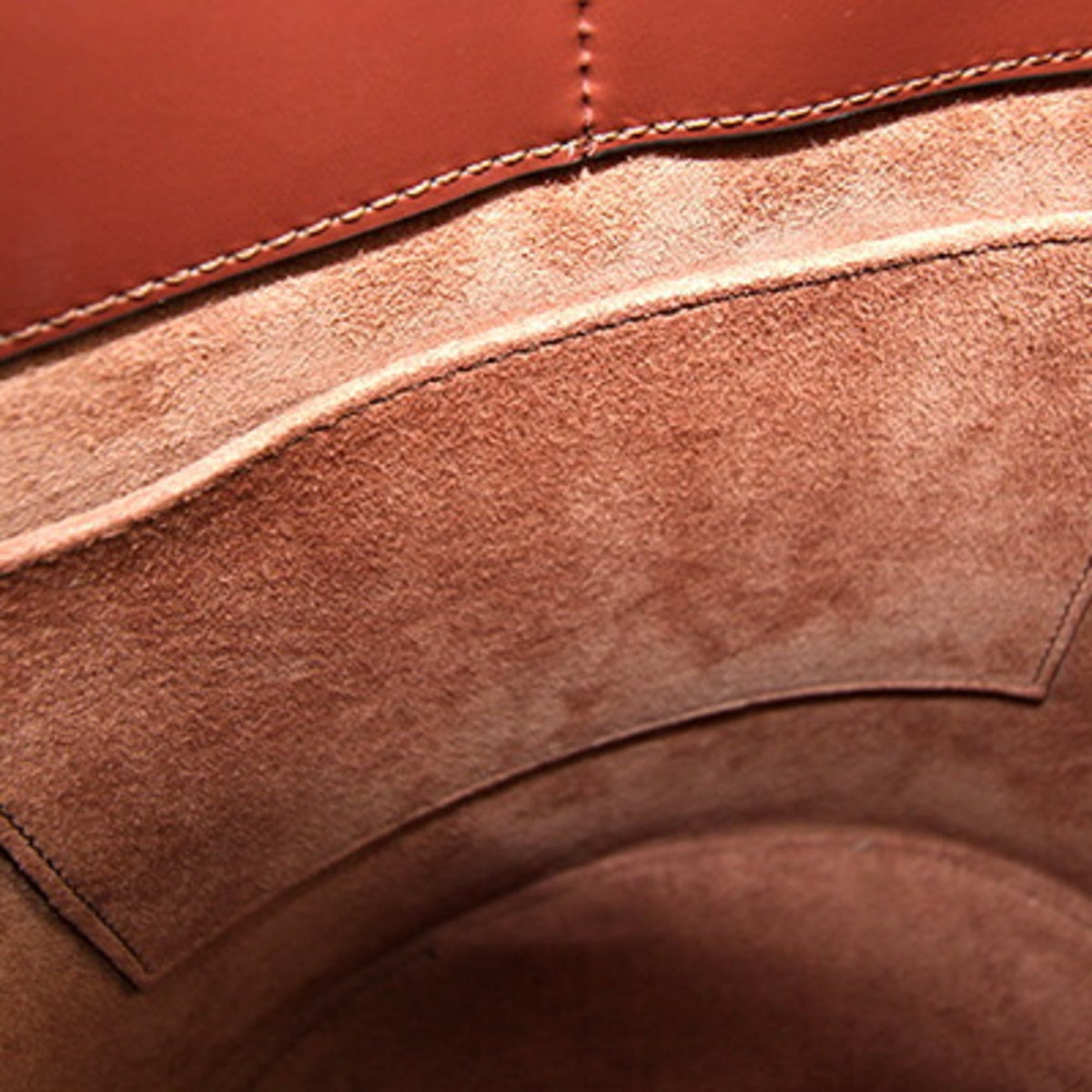 Celine Red Brown Leather Shoulder Bag (Pre-Owned)