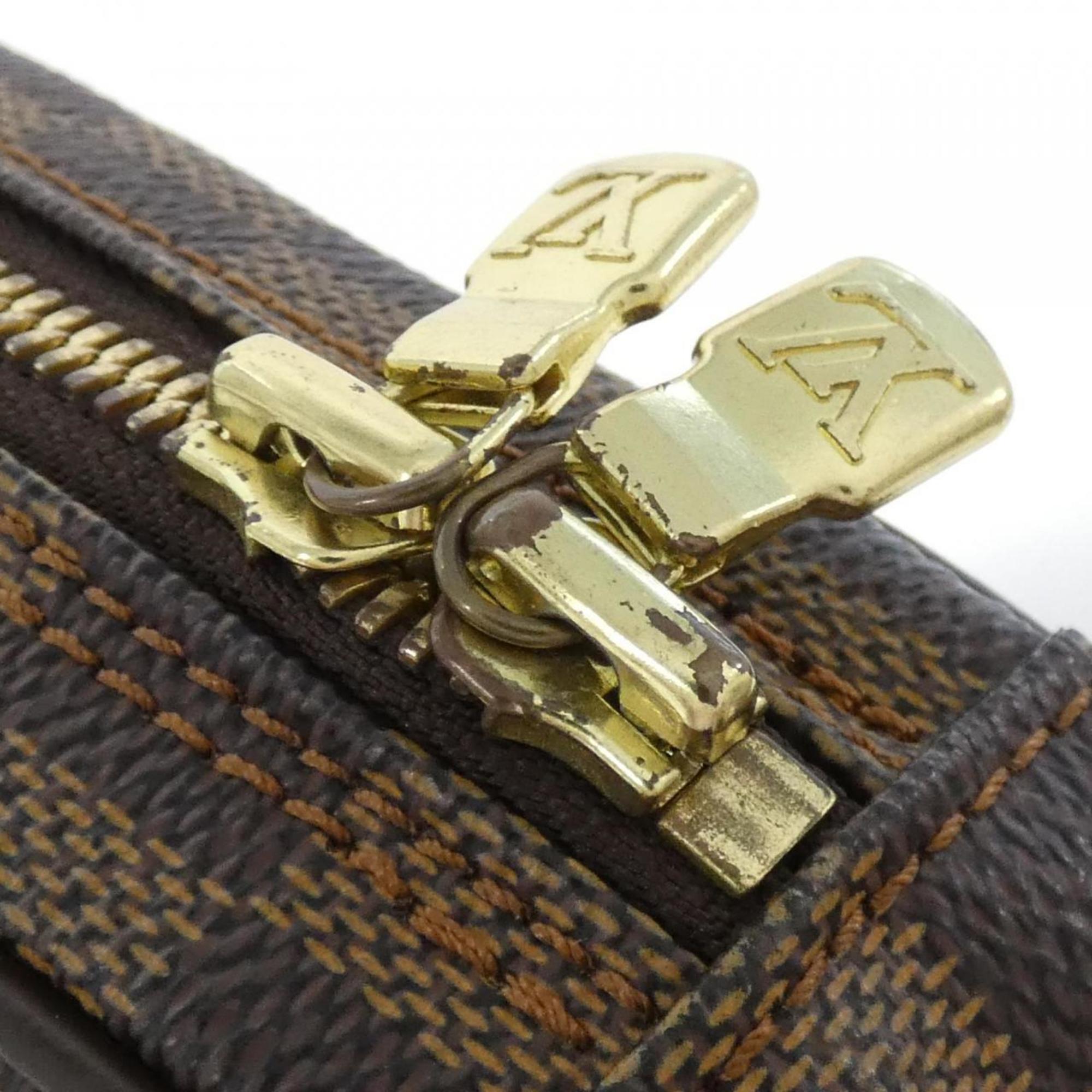 Louis Vuitton Ebene Coated Canvas Pochette Shoulder Bag (Pre-Owned)