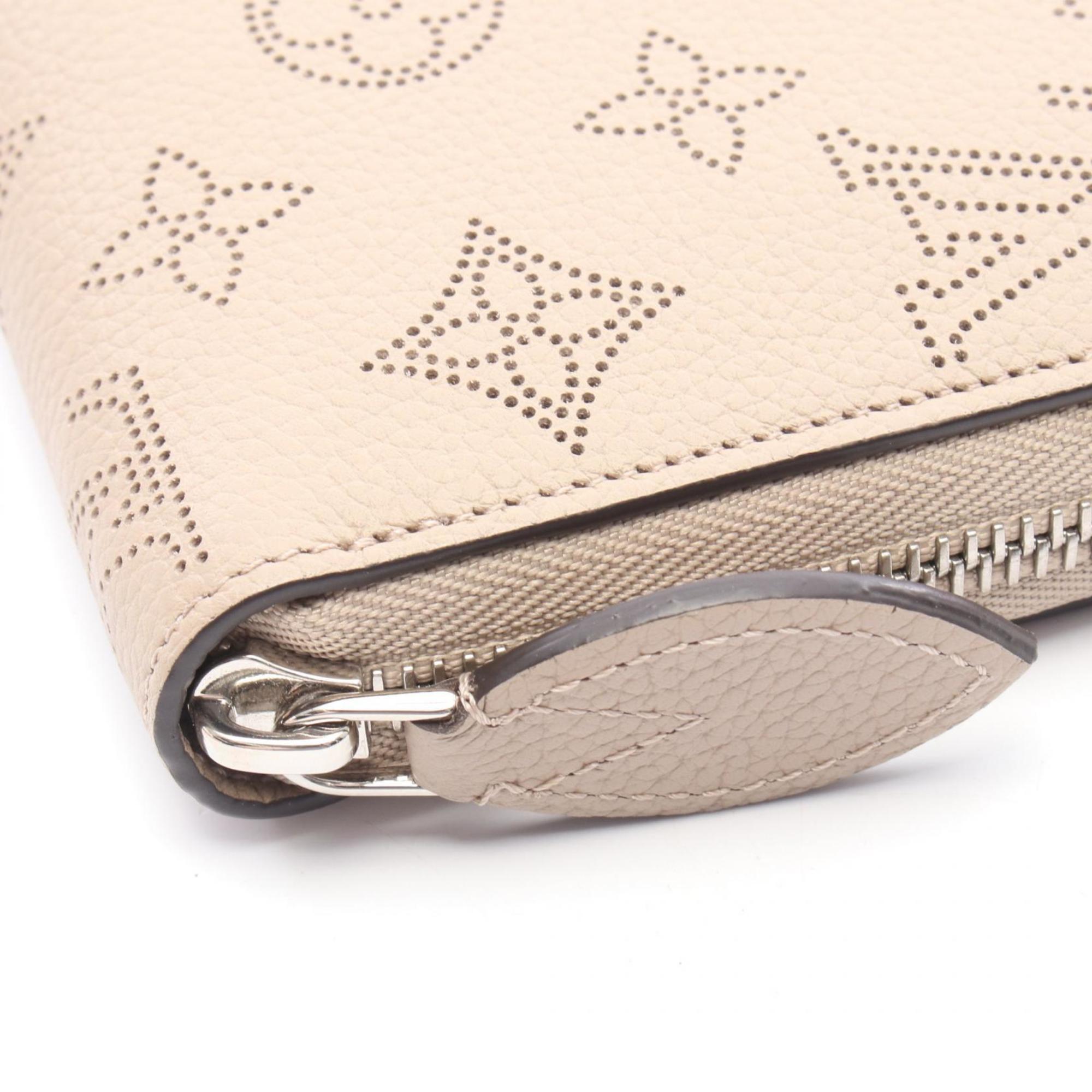 Louis Vuitton Beige Galle Mahina Leather Leather Long Wallet (Bi-Fold) (Pre-Owned)