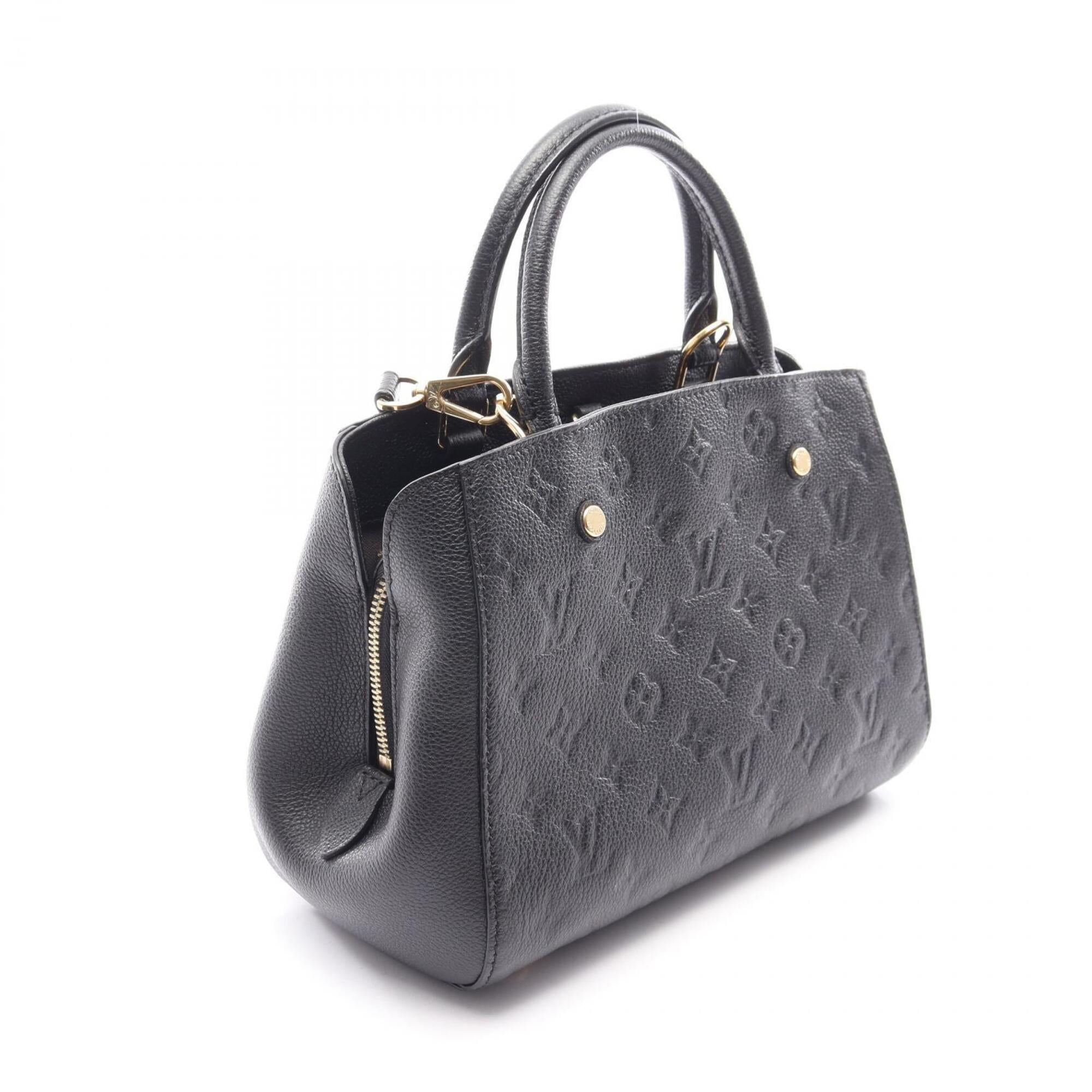 Louis Vuitton Black Noir Monogram Empreinte Handbag (Pre-Owned)