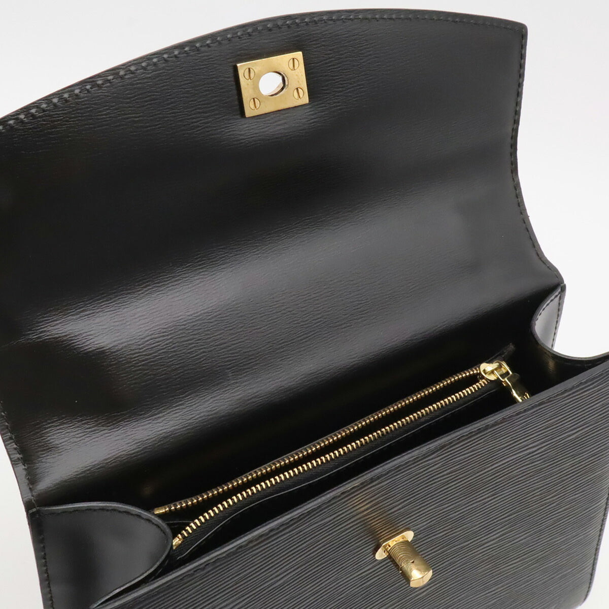 Louis Vuitton Black Galle Noir Epi Leather Handbag (Pre-Owned)