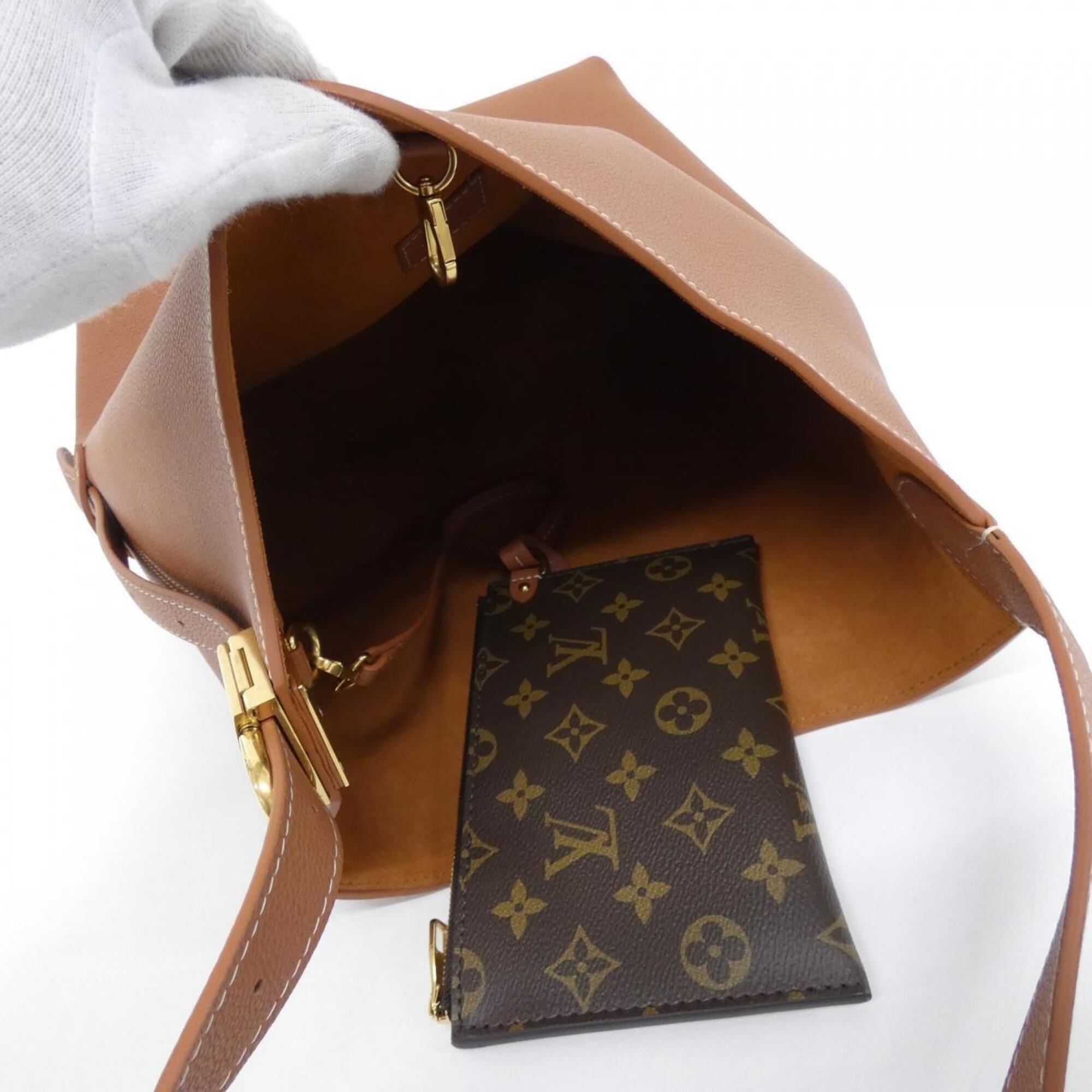 Louis Vuitton Cognac Leather Shoulder Bag (Pre-Owned)