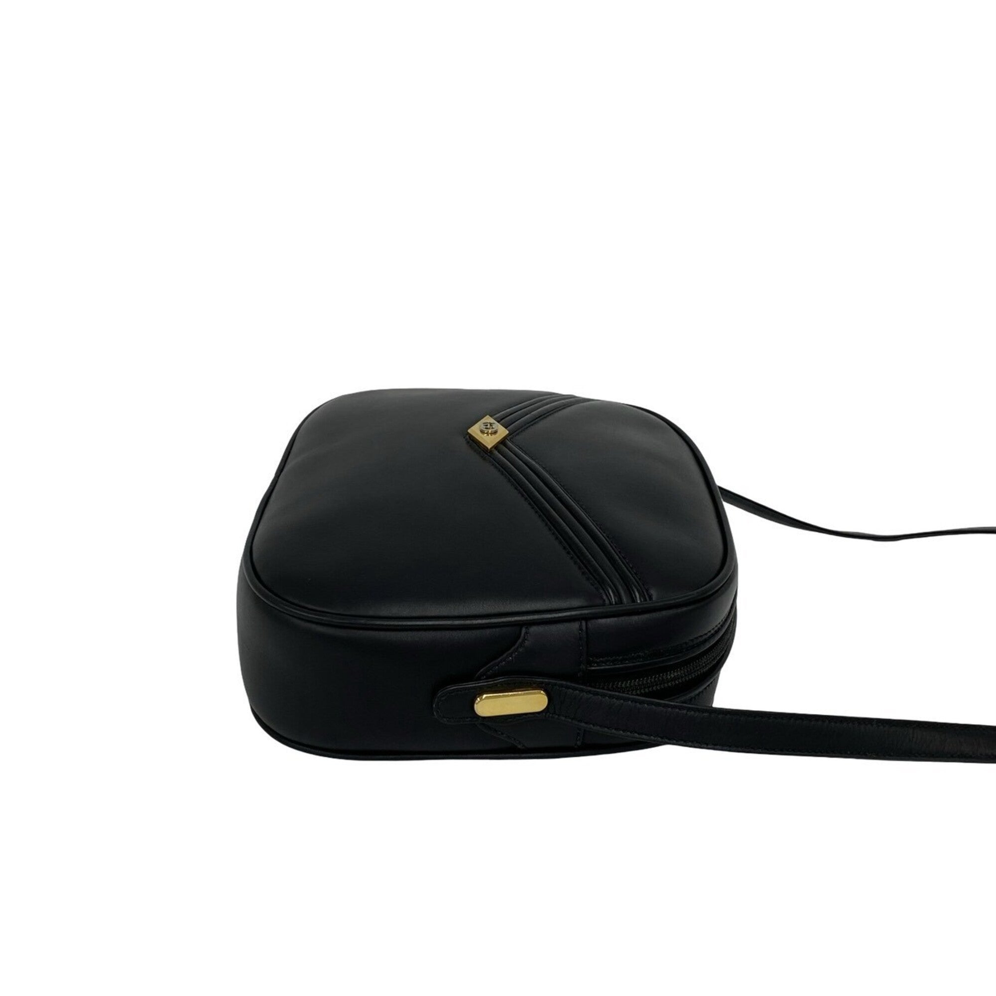 Gucci Black Leather Pochette Shoulder Bag (Pre-Owned)