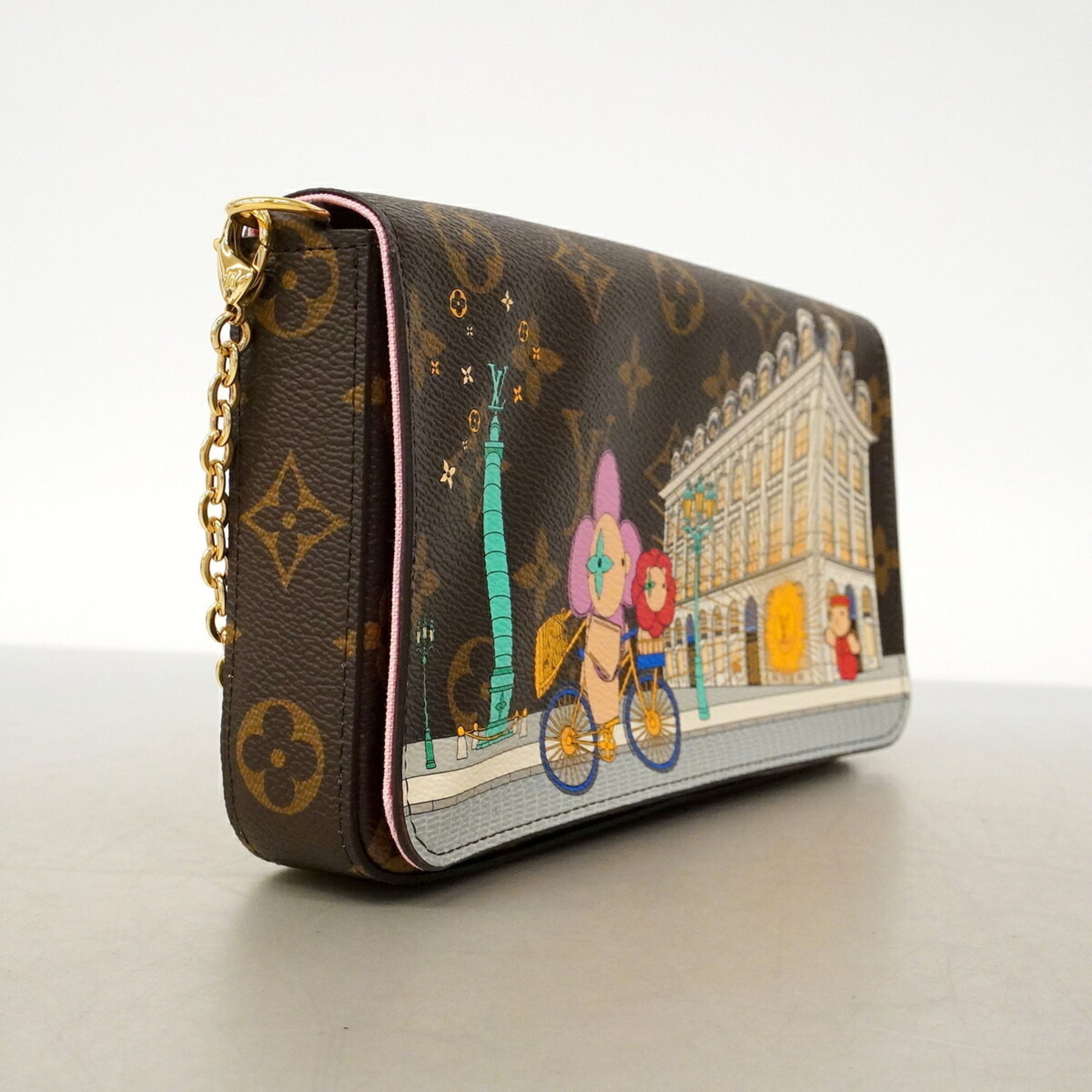 Louis Vuitton Brown Chain/Shoulder Wallet (Pre-Owned)