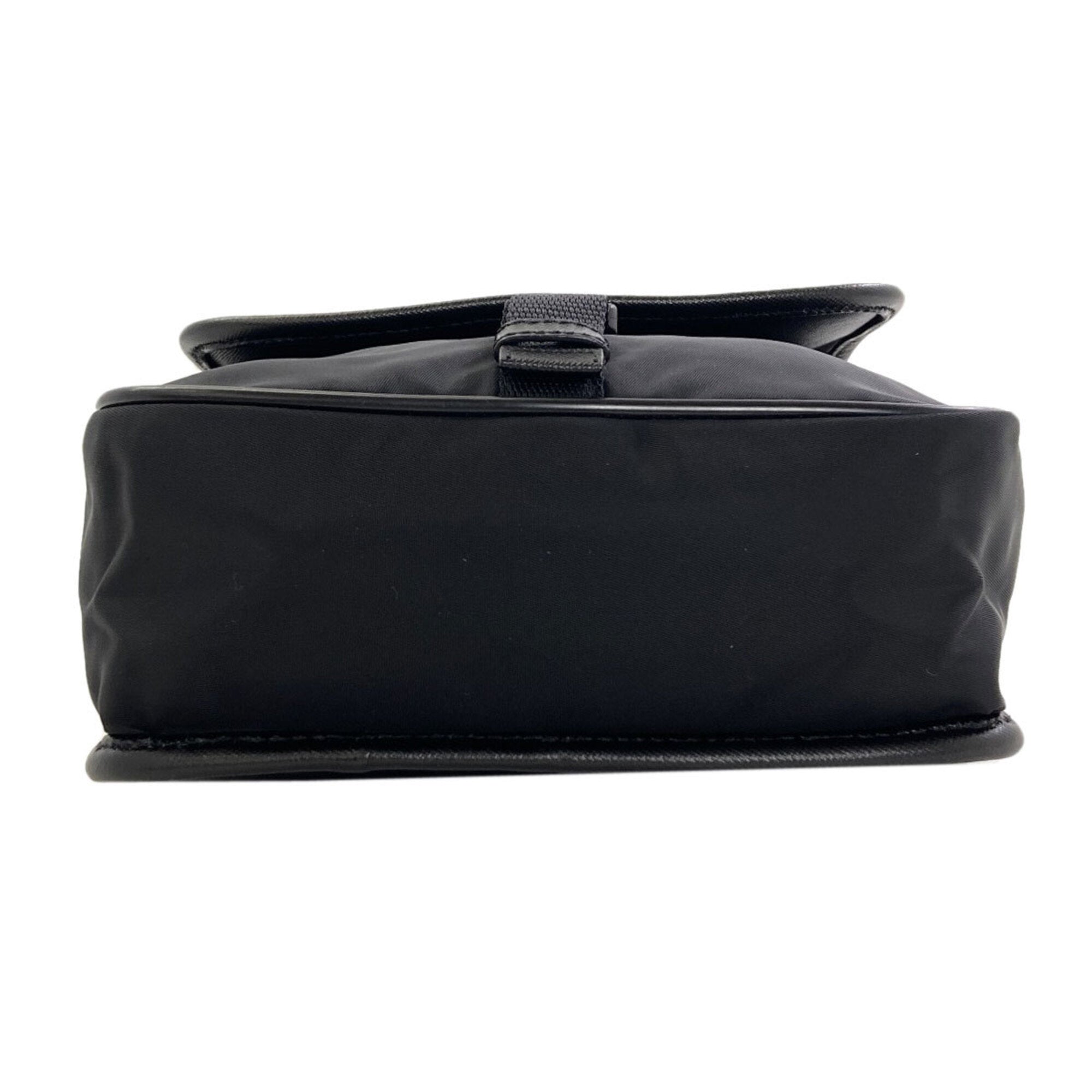 Prada Black Nylon Canvas Shoulder Bag (Pre-Owned)