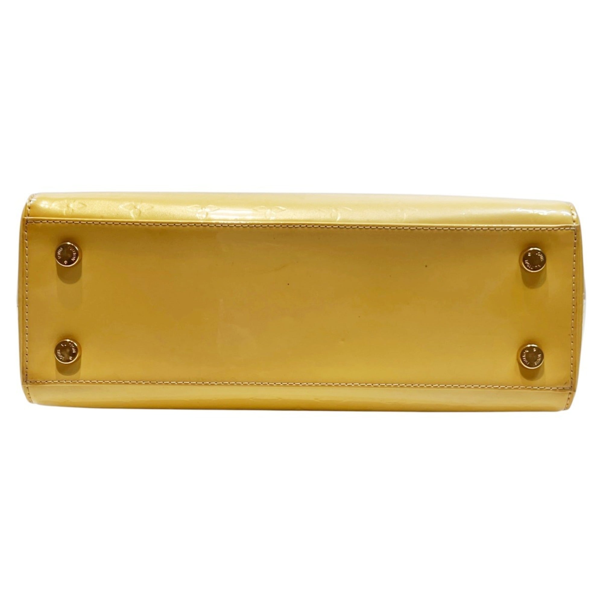 Louis Vuitton Vernis Yellow Leather Handbag (Pre-Owned)