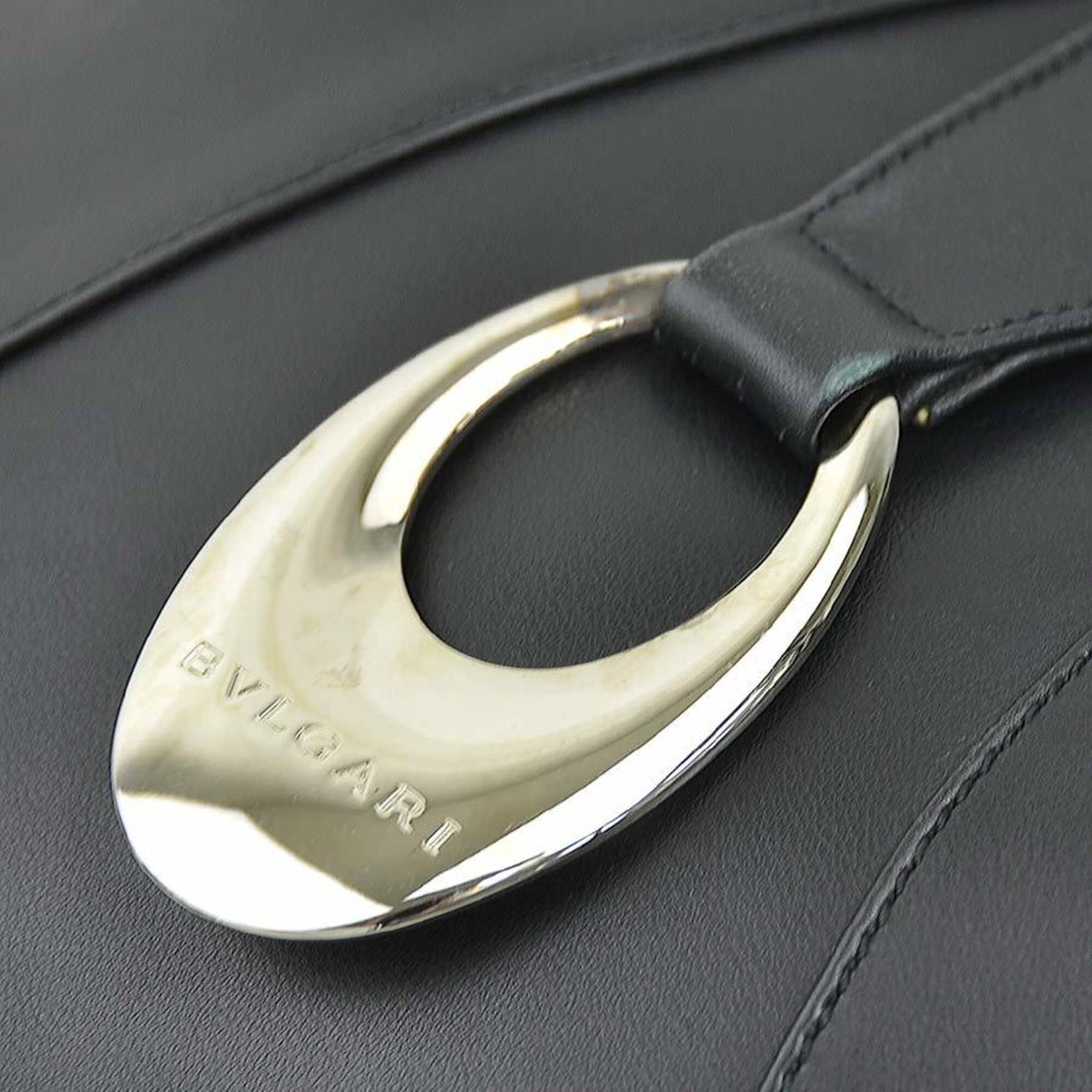 Bvlgari Black Leather Shoulder Bag (Pre-Owned)