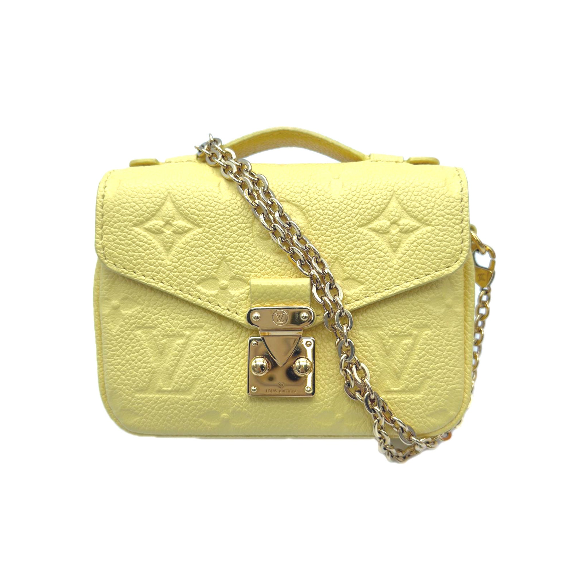 Louis Vuitton Yellow Leather Shoulder Bag (Pre-Owned)