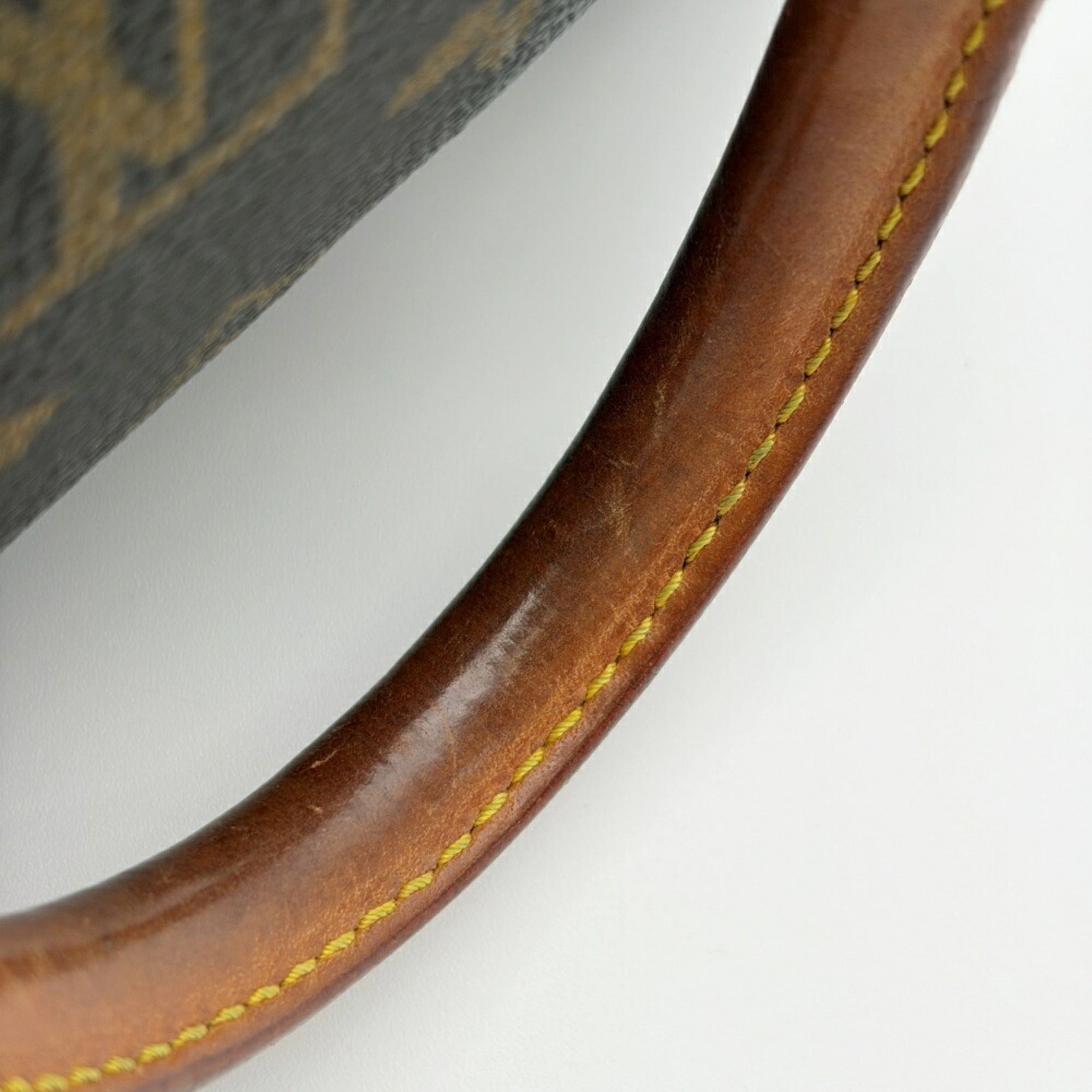 Louis Vuitton Brown Monogram Canvas Leather Boston Bag (Pre-Owned)