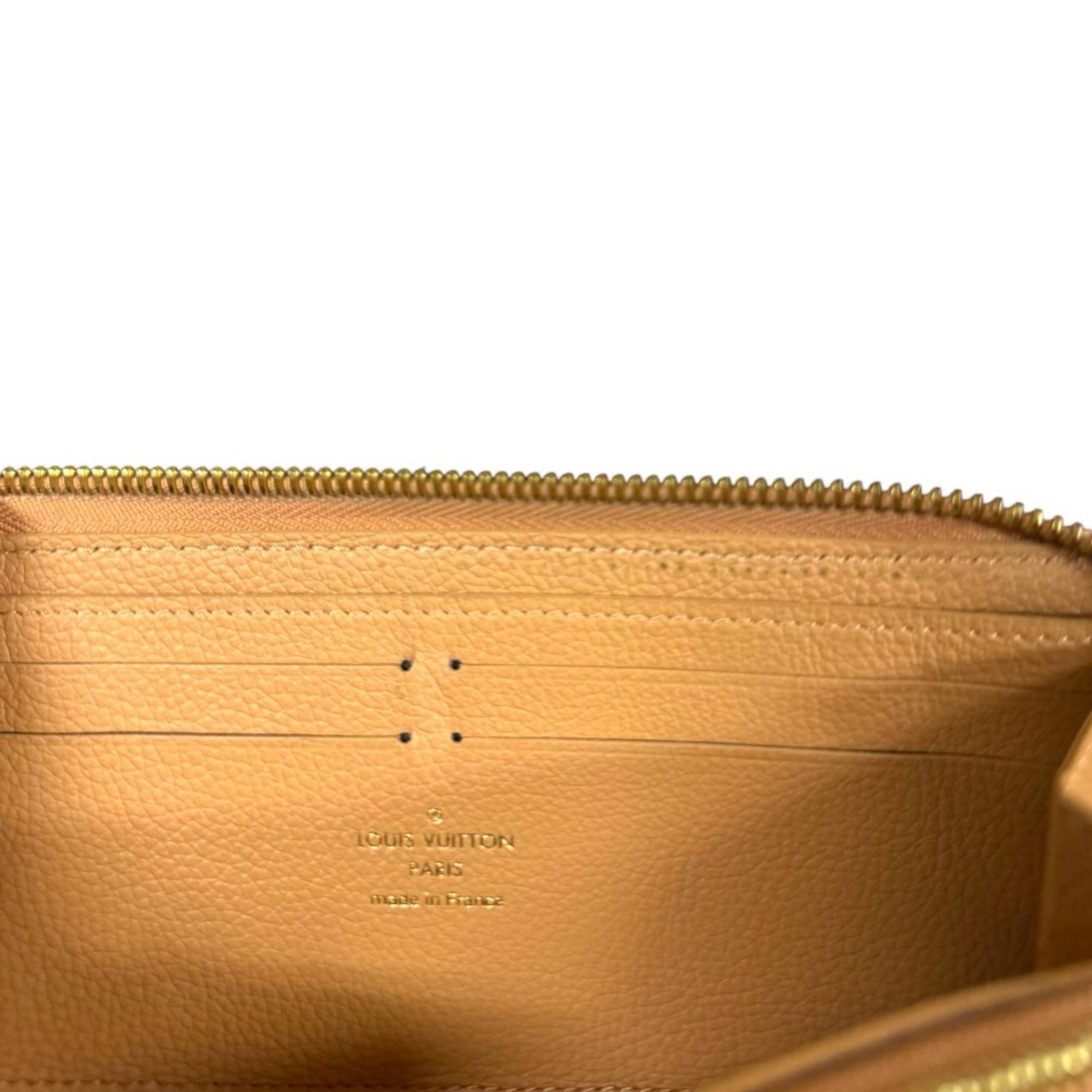 Louis Vuitton Monogram Empreinte Beige Galle Or Monogram Empreinte Coin Purse/Coin Case (Pre-Owned)