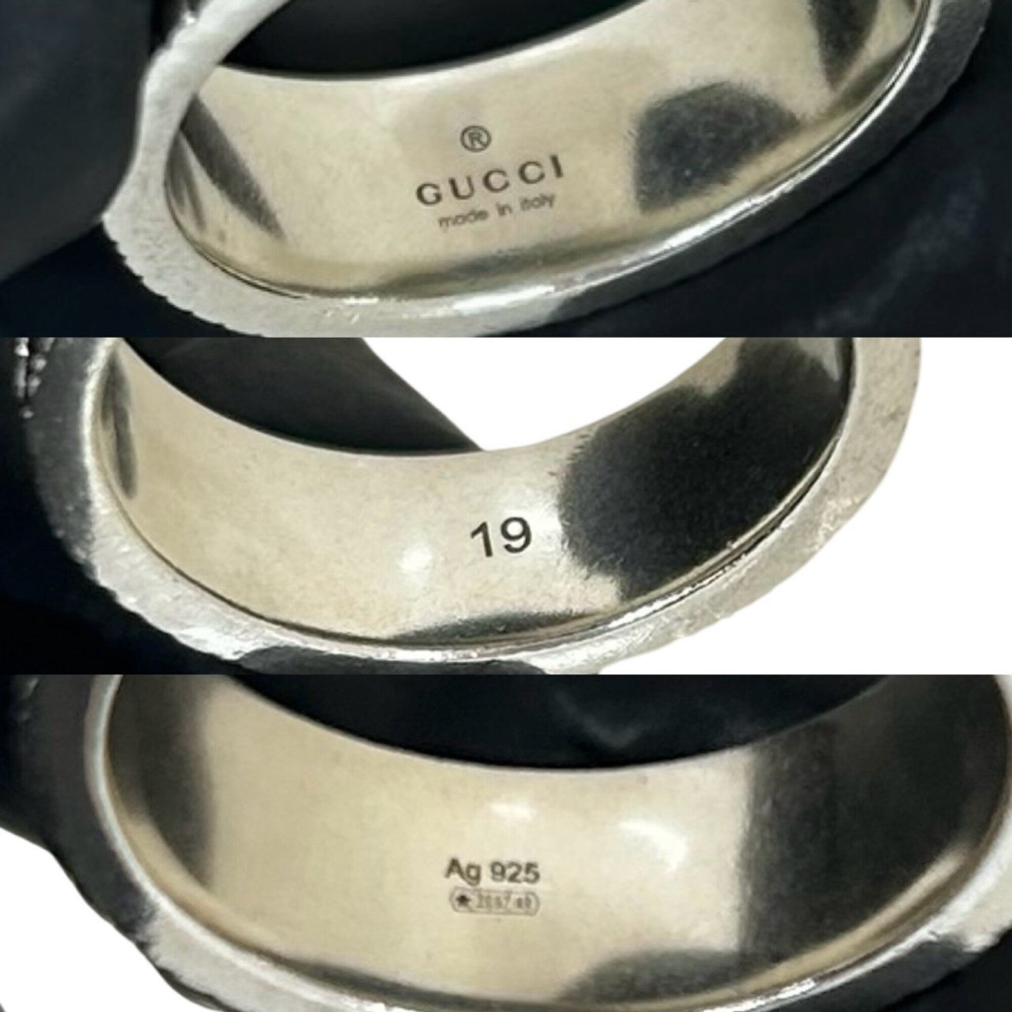 Gucci Silver Silver 925 Band Ring (Pre-Owned)