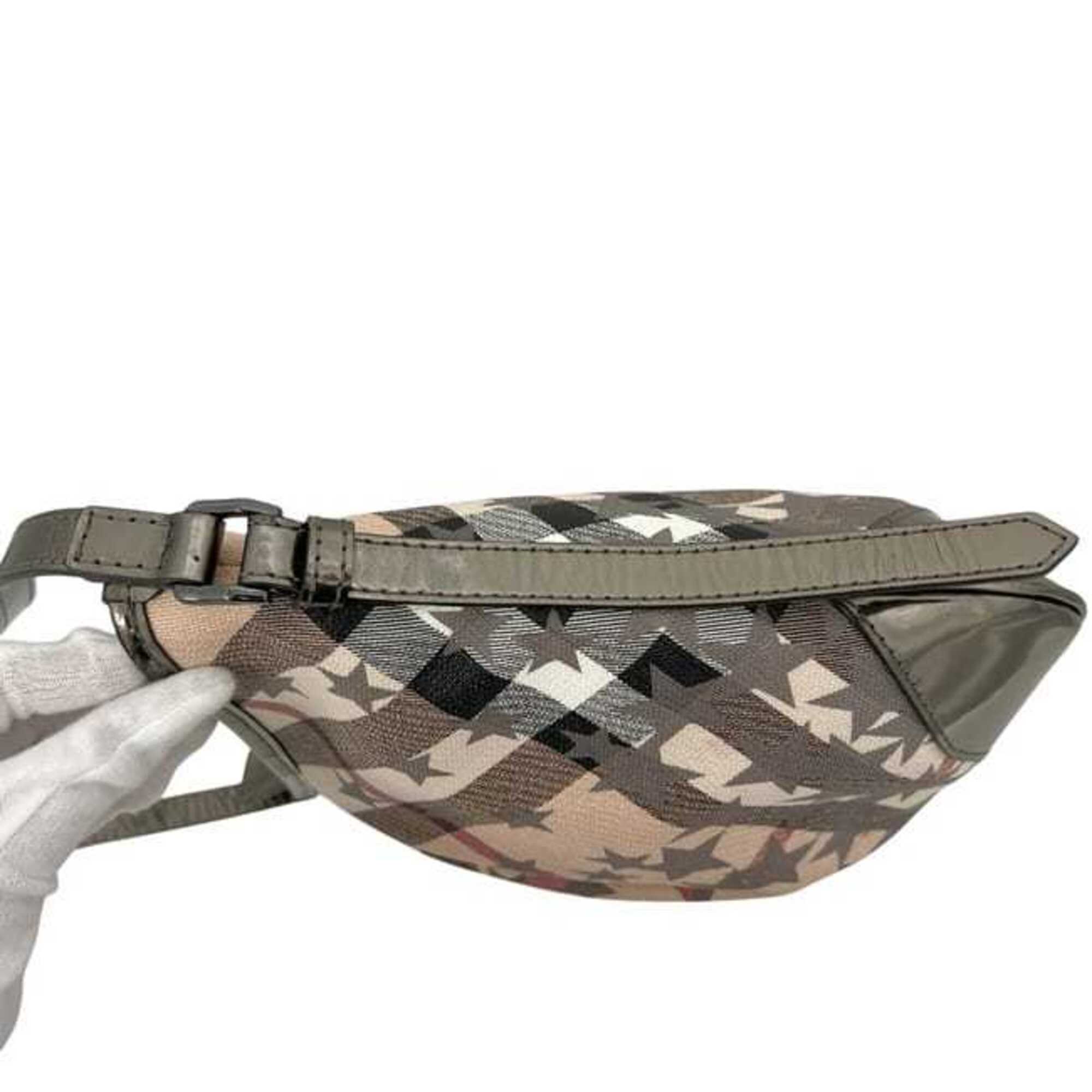 Burberry Beige Pvc Leather Shoulder Bag (Pre-Owned)