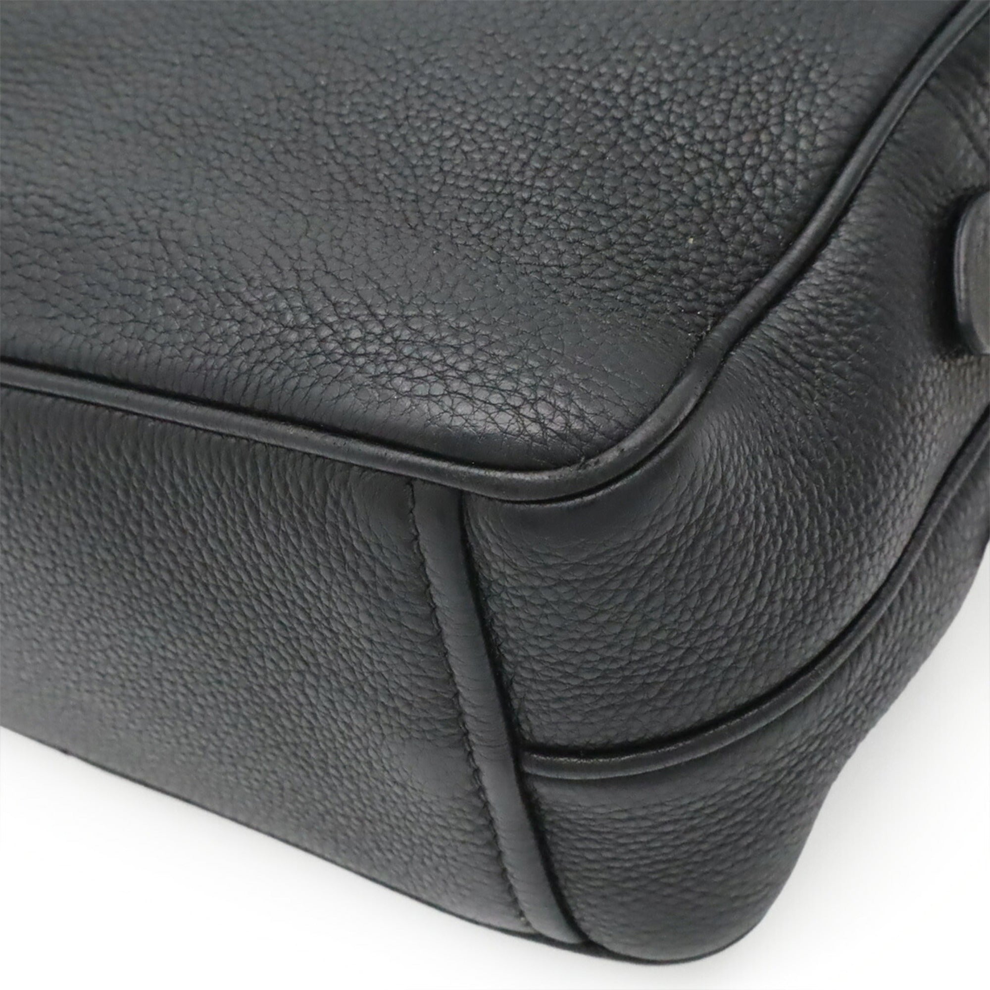 Prada Black Nero Leather Clutch Bag Shoulder Bag (Pre-Owned)