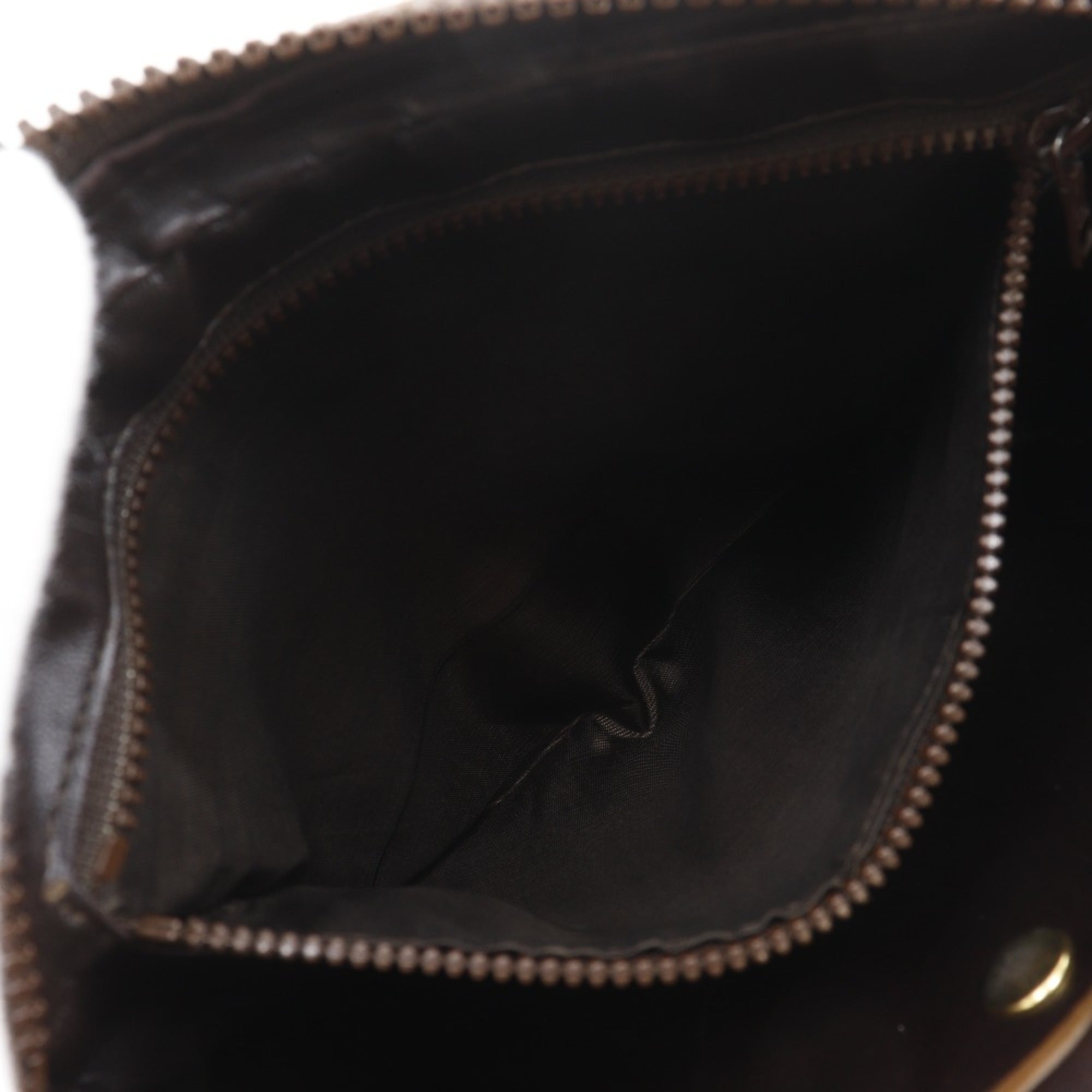 Celine Brown Pvc Clutch Bag (Pre-Owned)