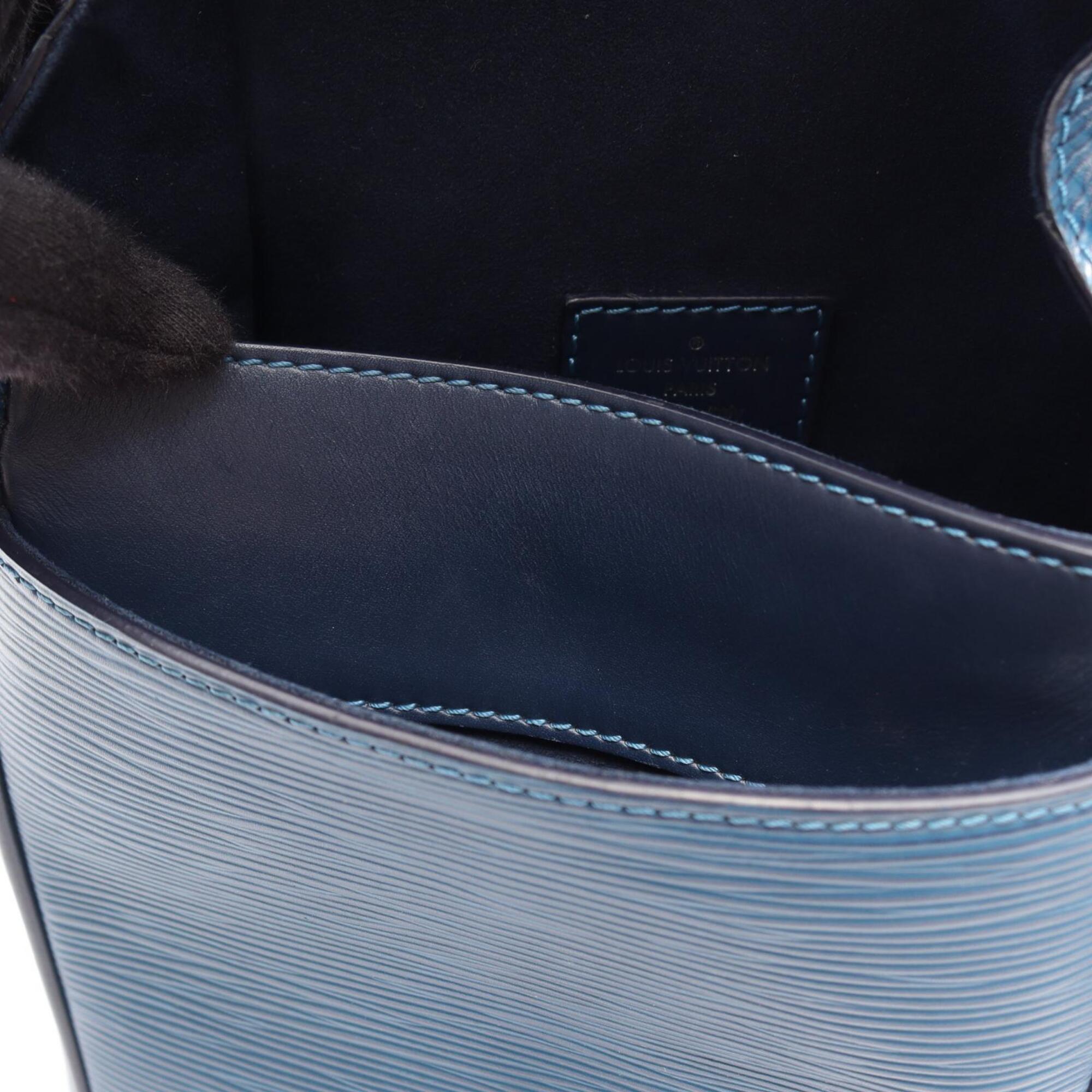 Louis Vuitton Blue Leather Handbag Shoulder Bag (Pre-Owned)