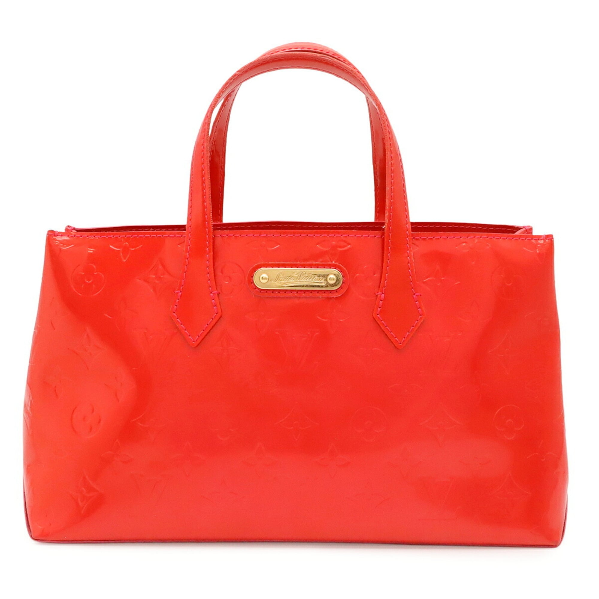 Louis Vuitton Rose Pop Monogram Vernis Handbag Tote Bag (Pre-Owned)